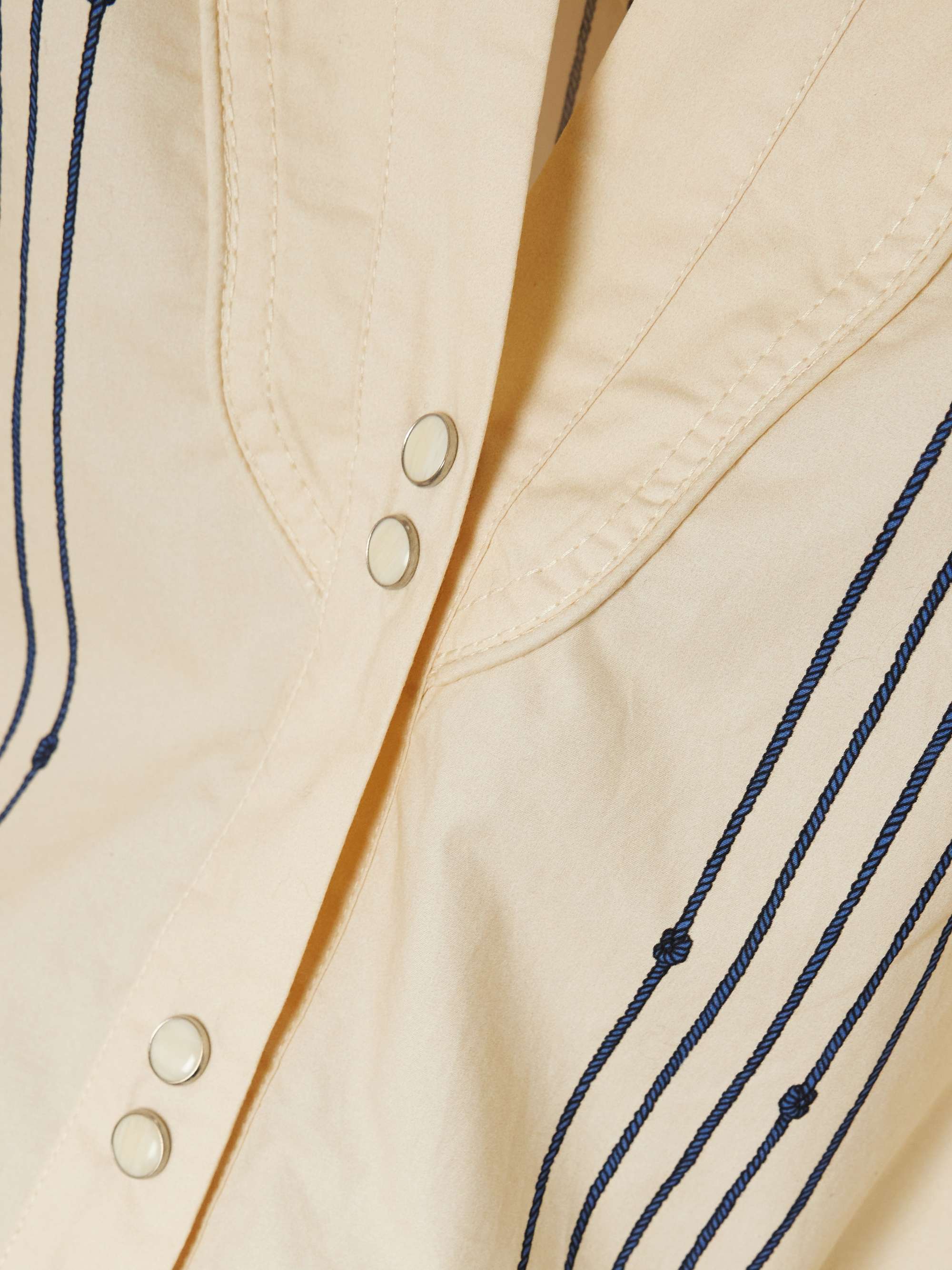 Cabos Sueltos printed cotton-poplin shirt view