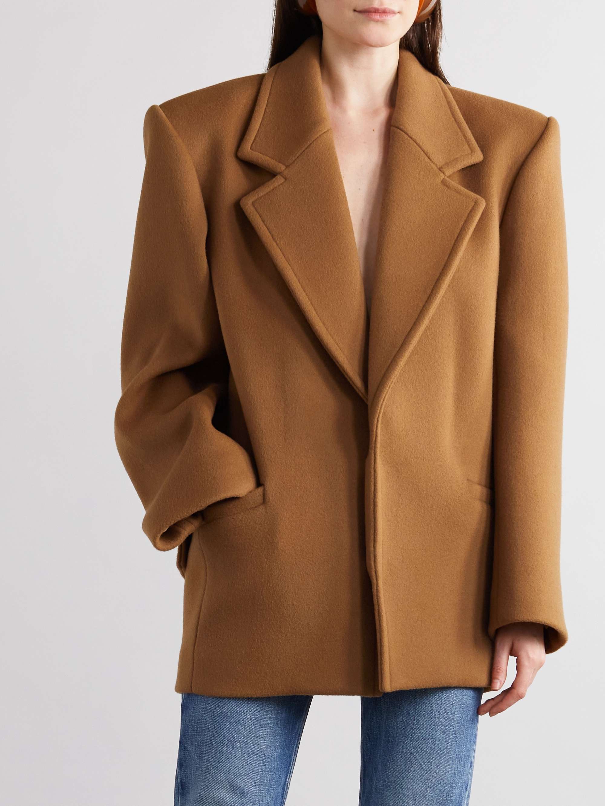 Oversized wool coat view