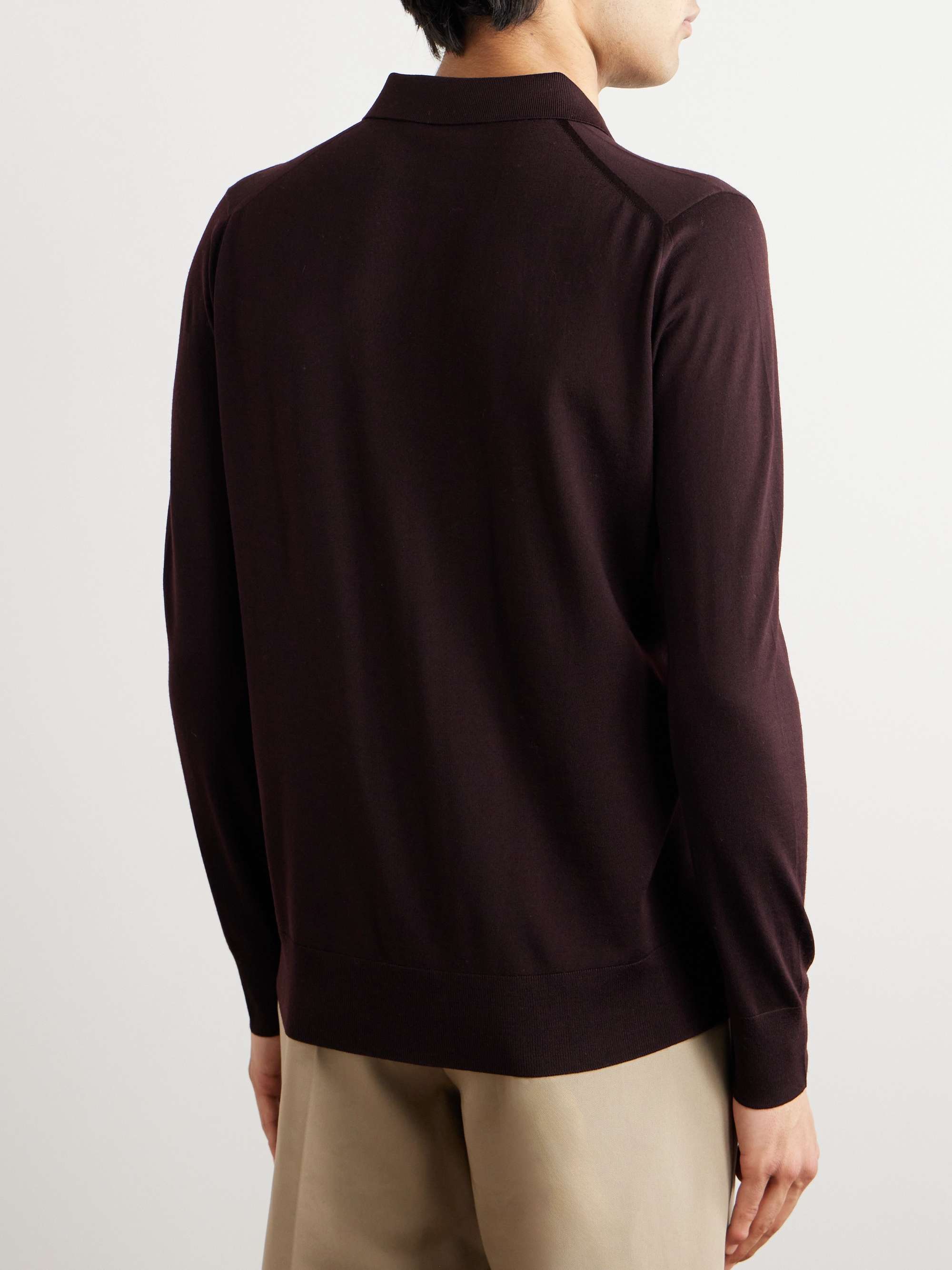 Slim-Fit Wish Virgin Wool Polo Shirt view