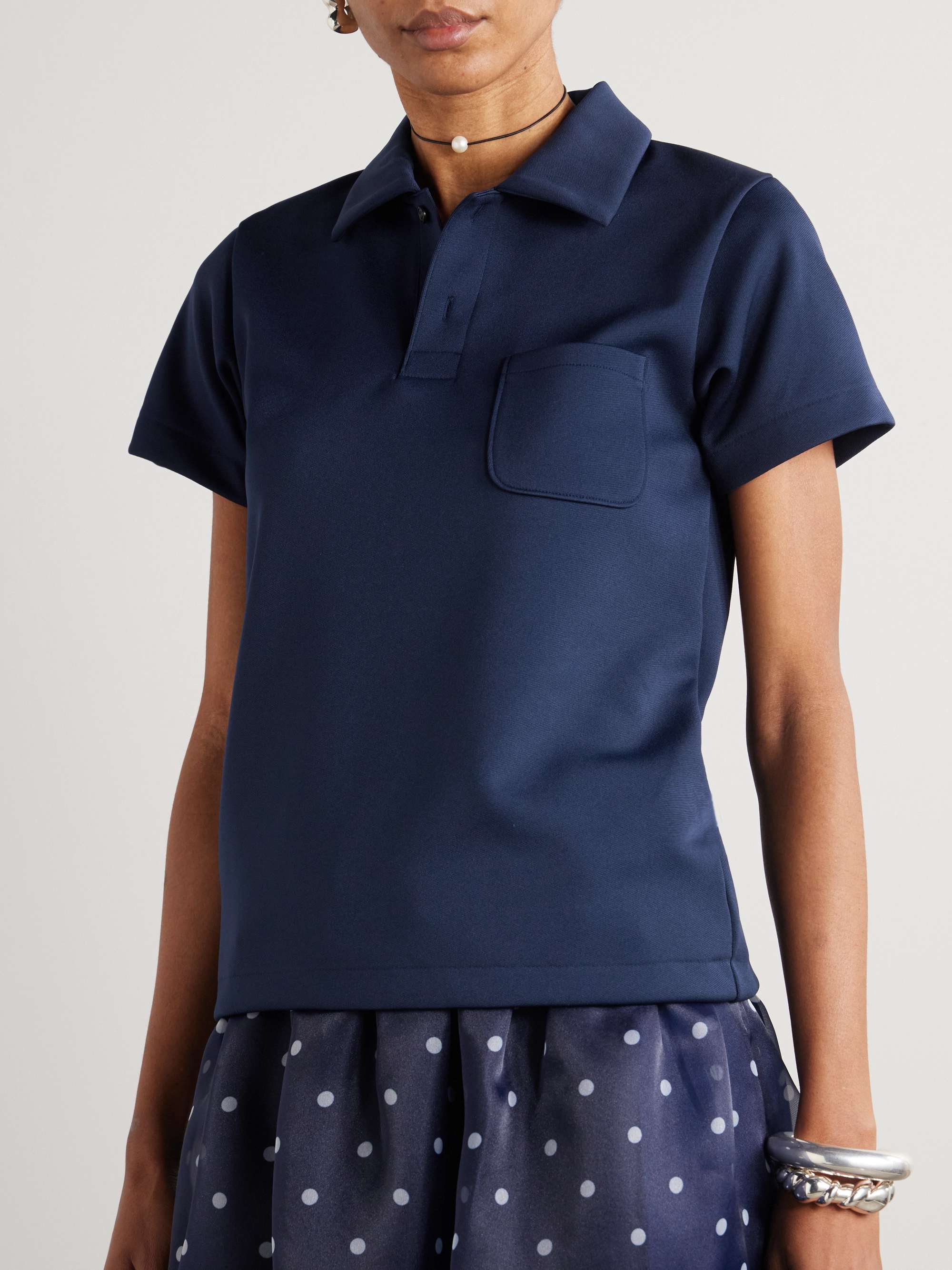 Jersey polo shirt view