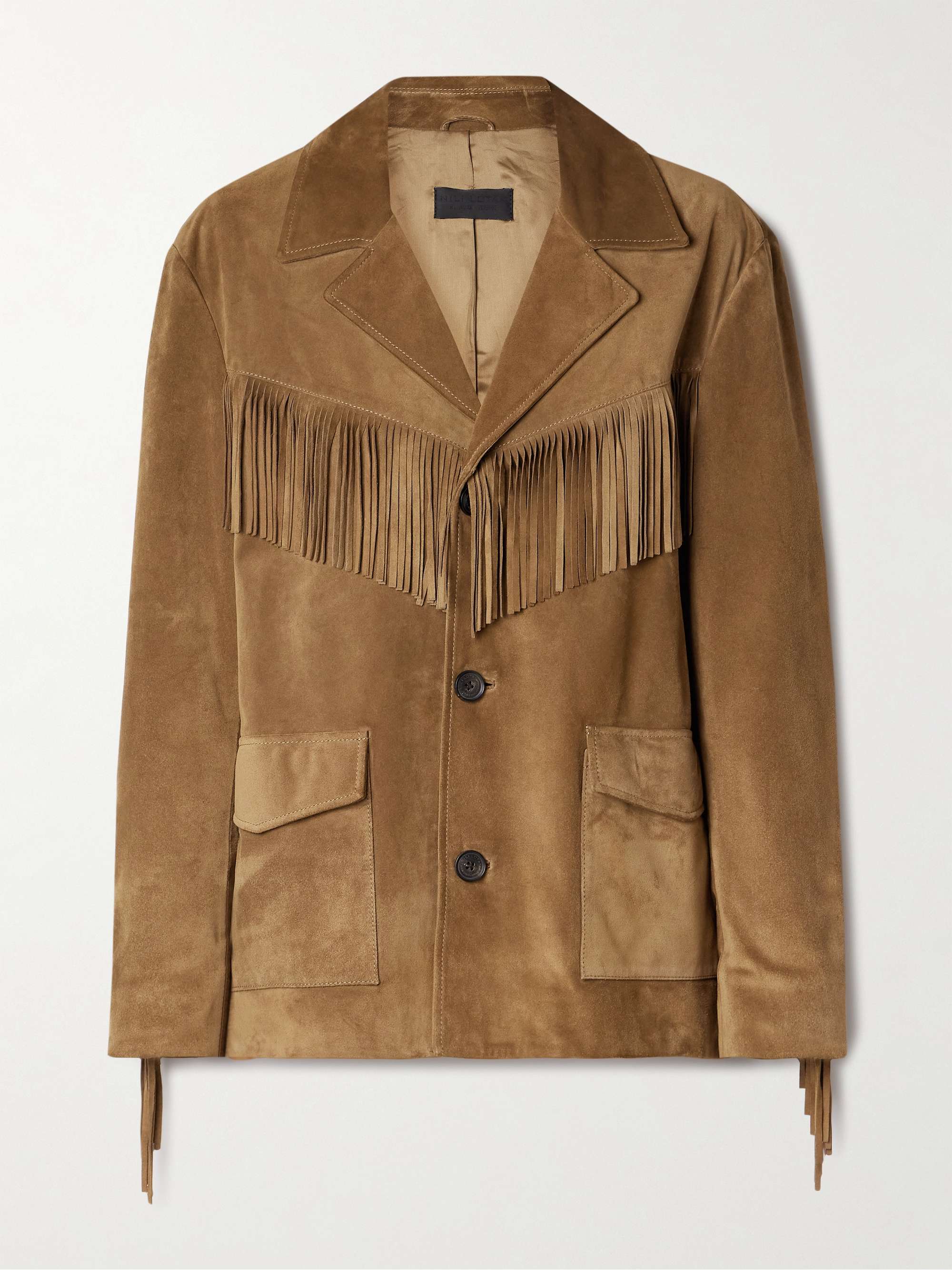 Maelle fringed suede jacket view