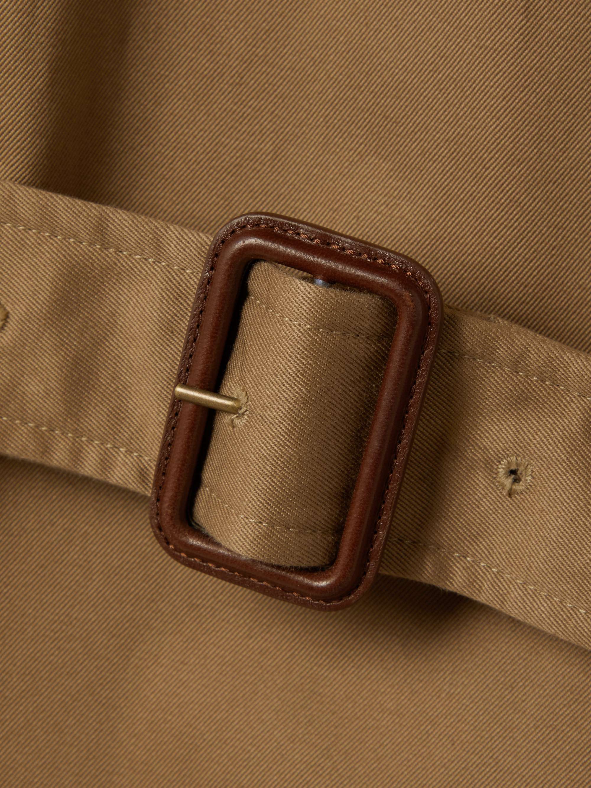 Oversized belted cotton-twill trench coat view