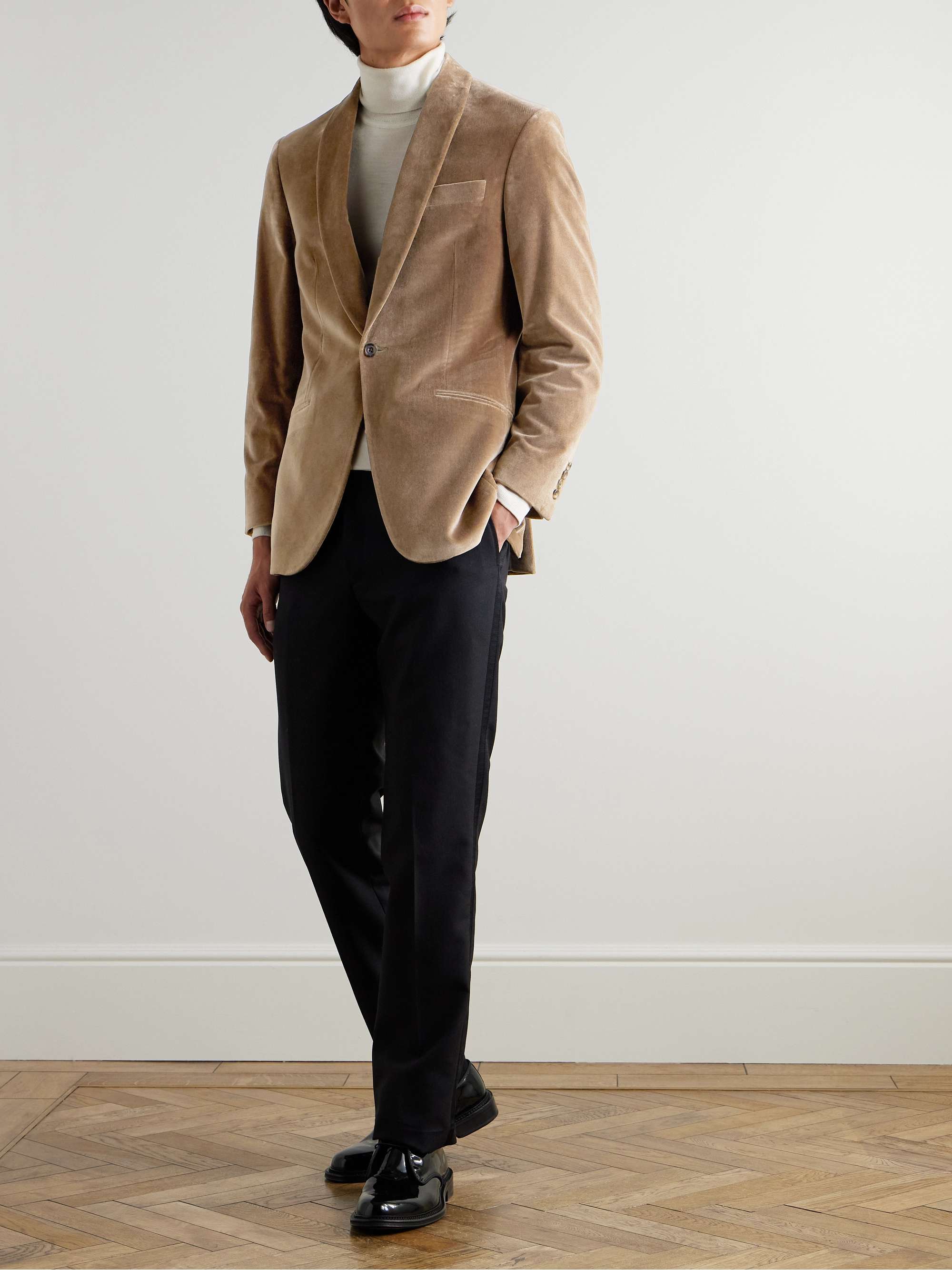 Hyde Slim-Fit Cotton-Velvet Tuxedo Jacket view