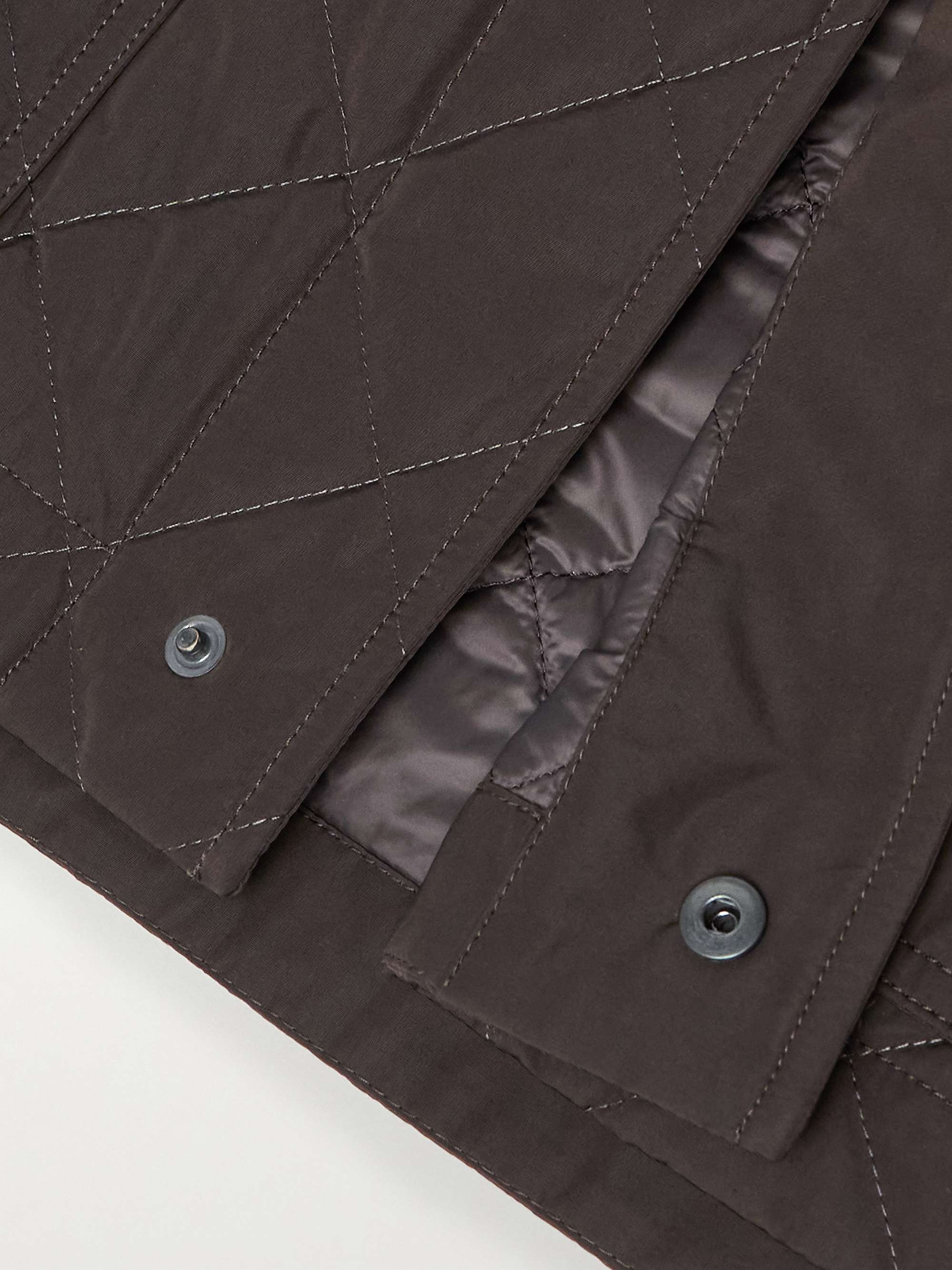 Winchester Corduroy and Knit-Trimmed Quilted Padded Shell Jacket view