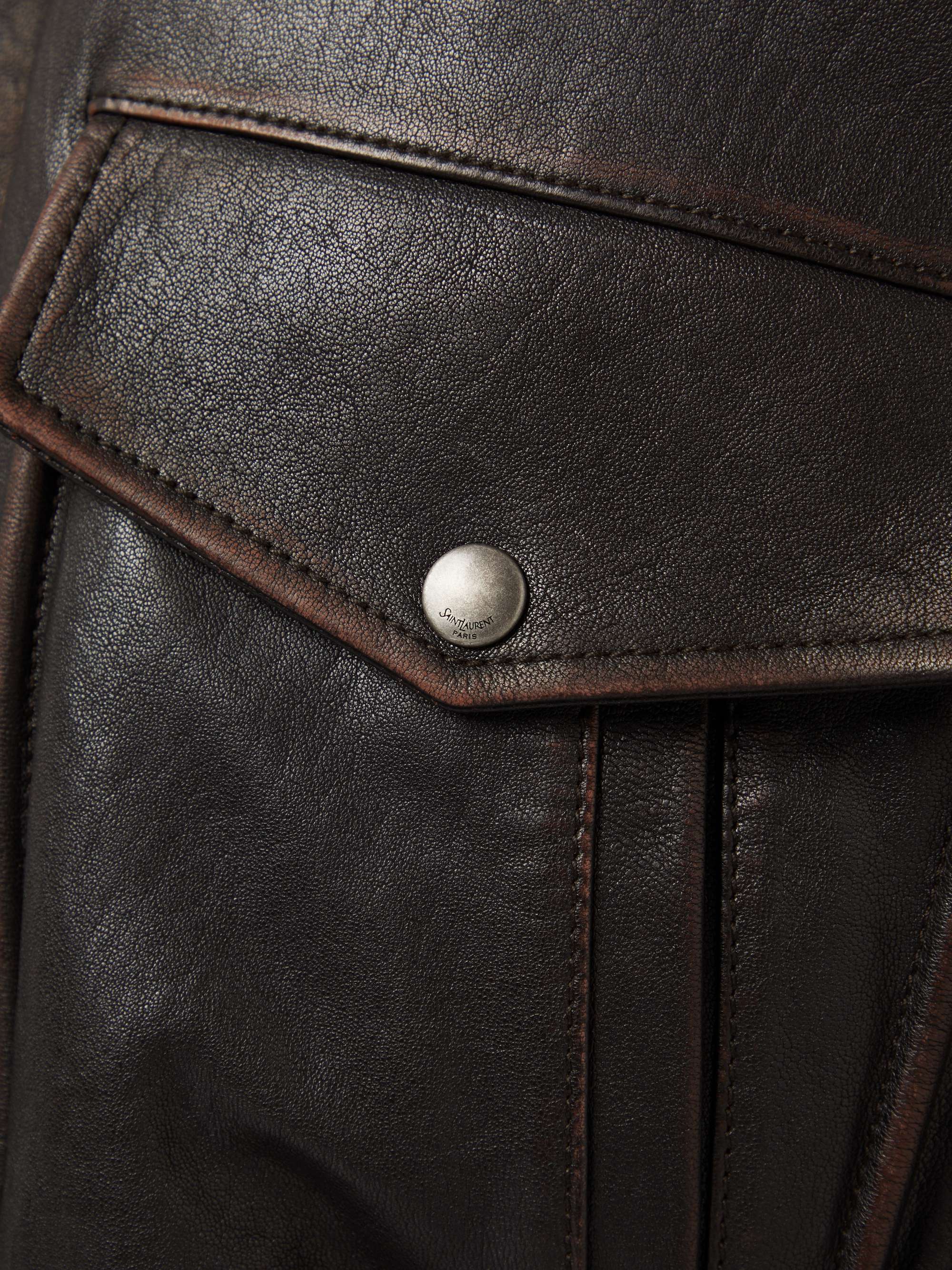 Oversized shearling jacket view