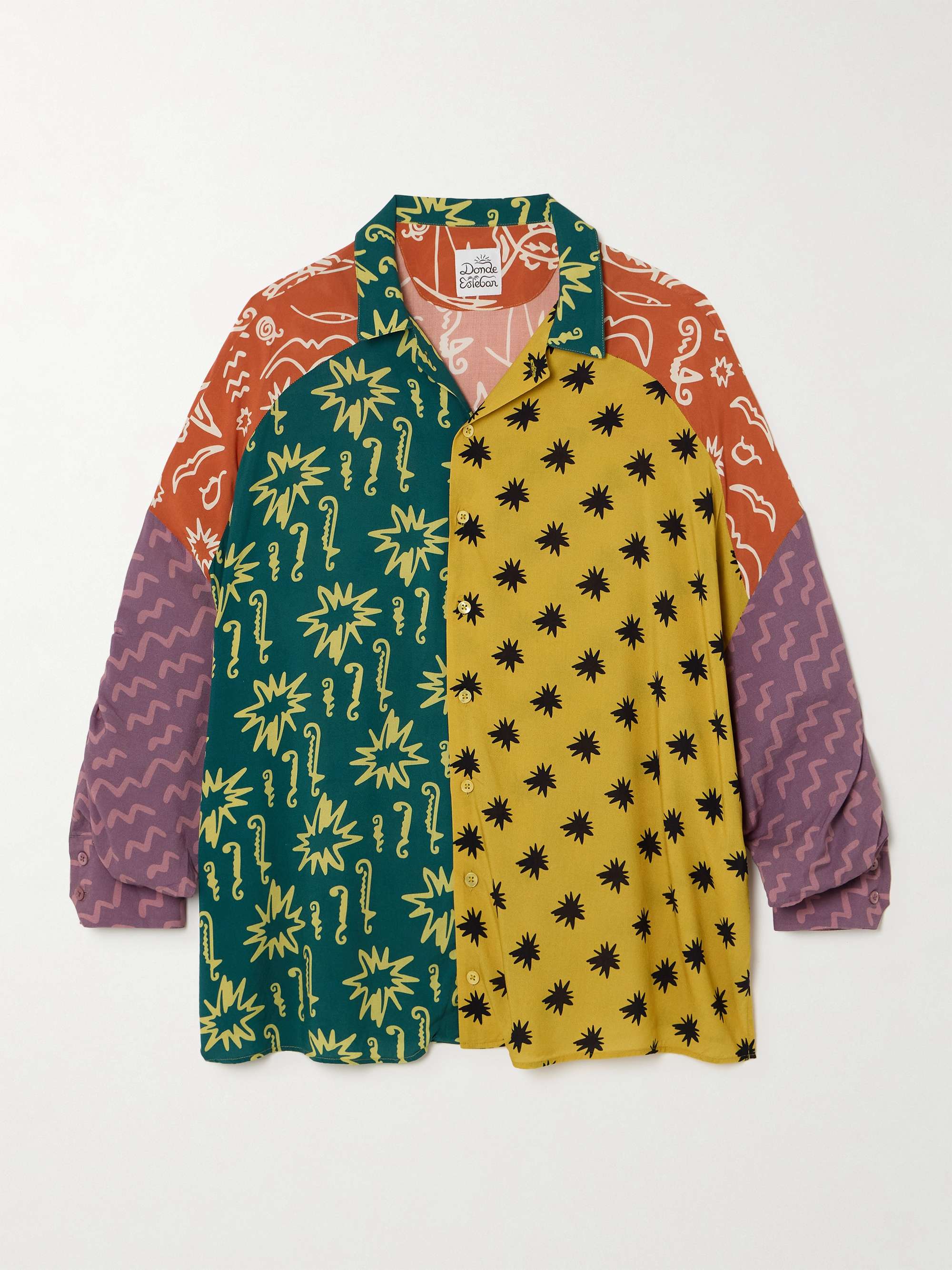Estrellitas printed crepe shirt view