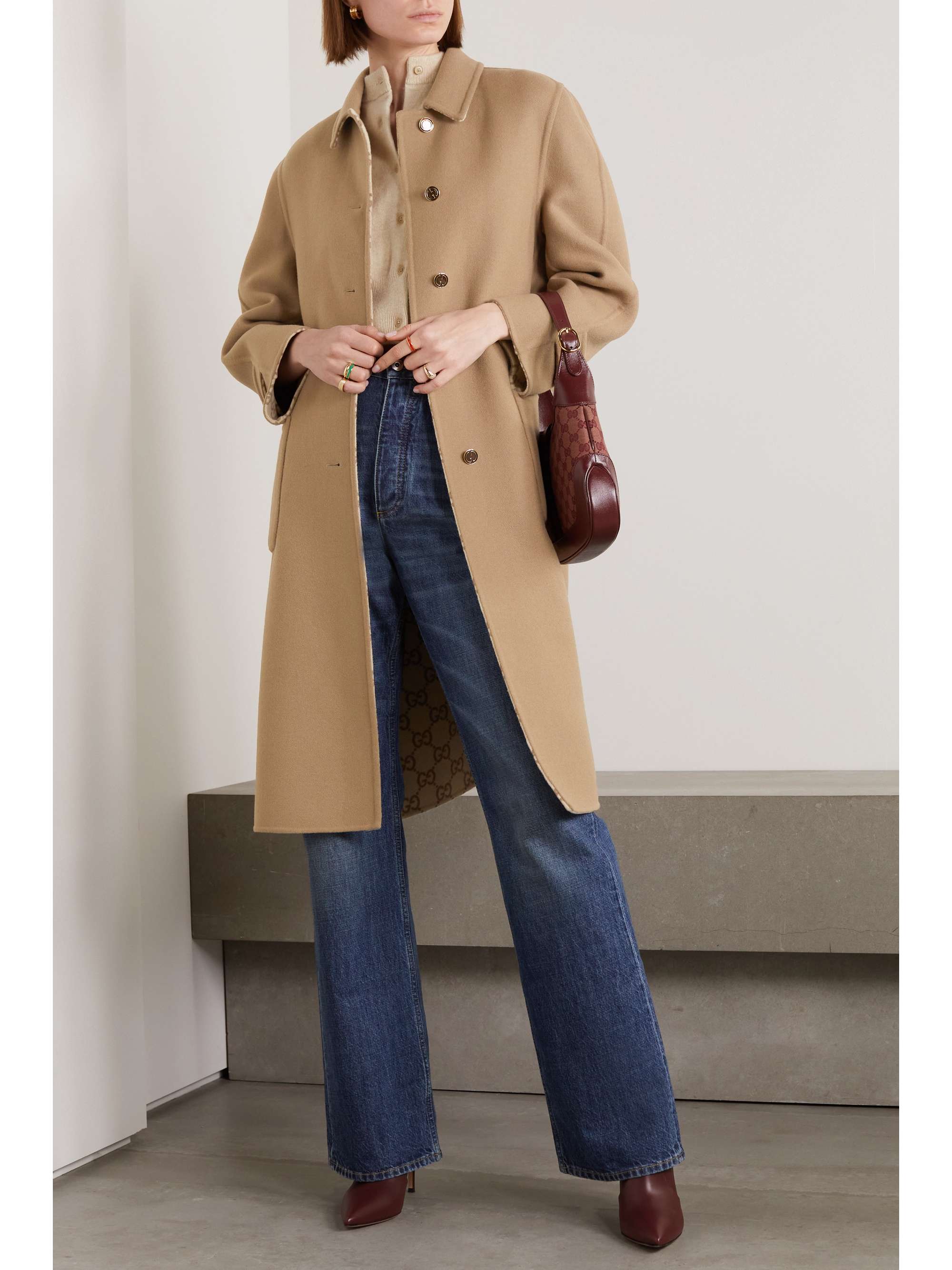 Love Parade reversible wool and silk-blend coat view