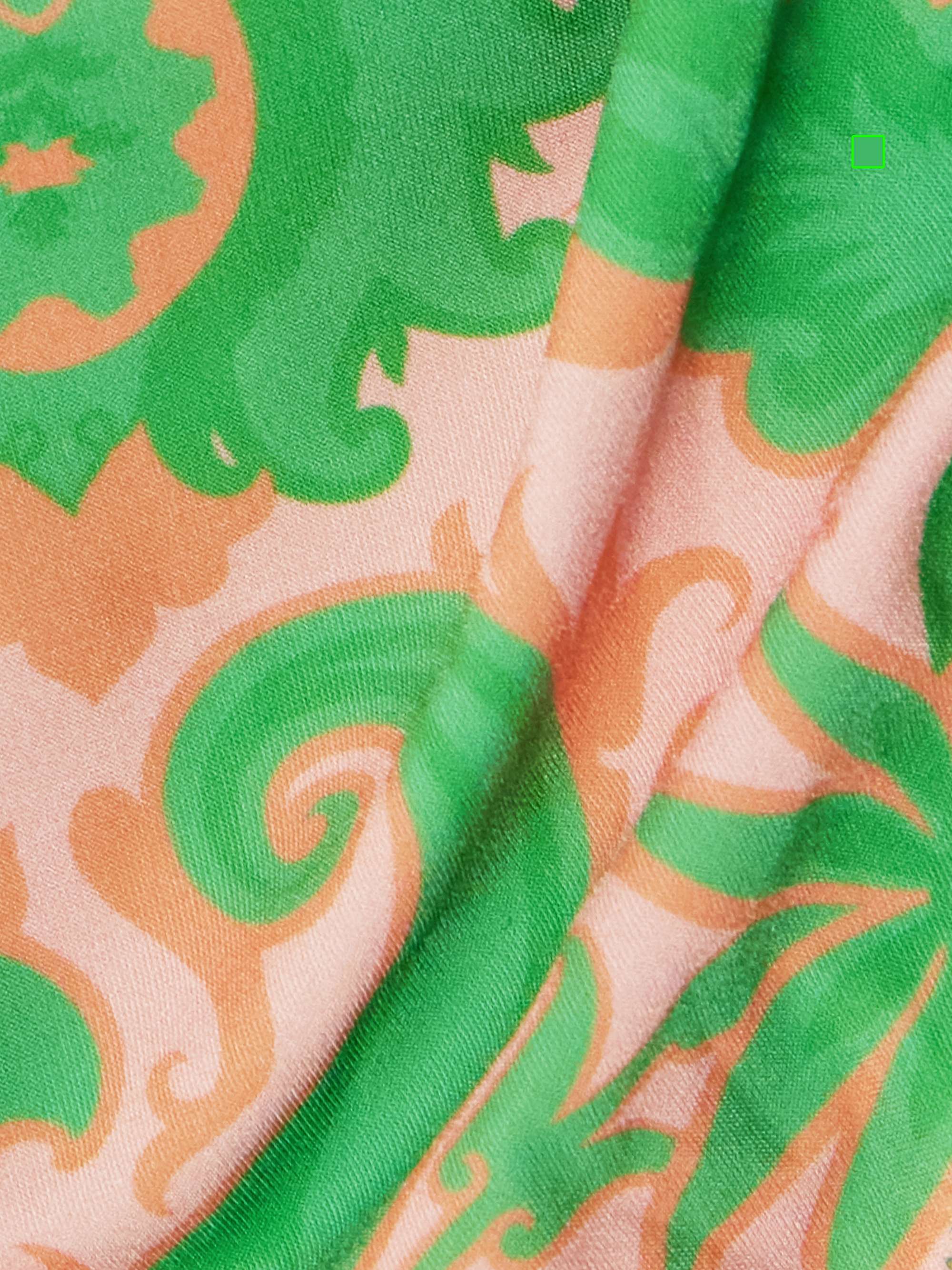 Printed triangle bikini view