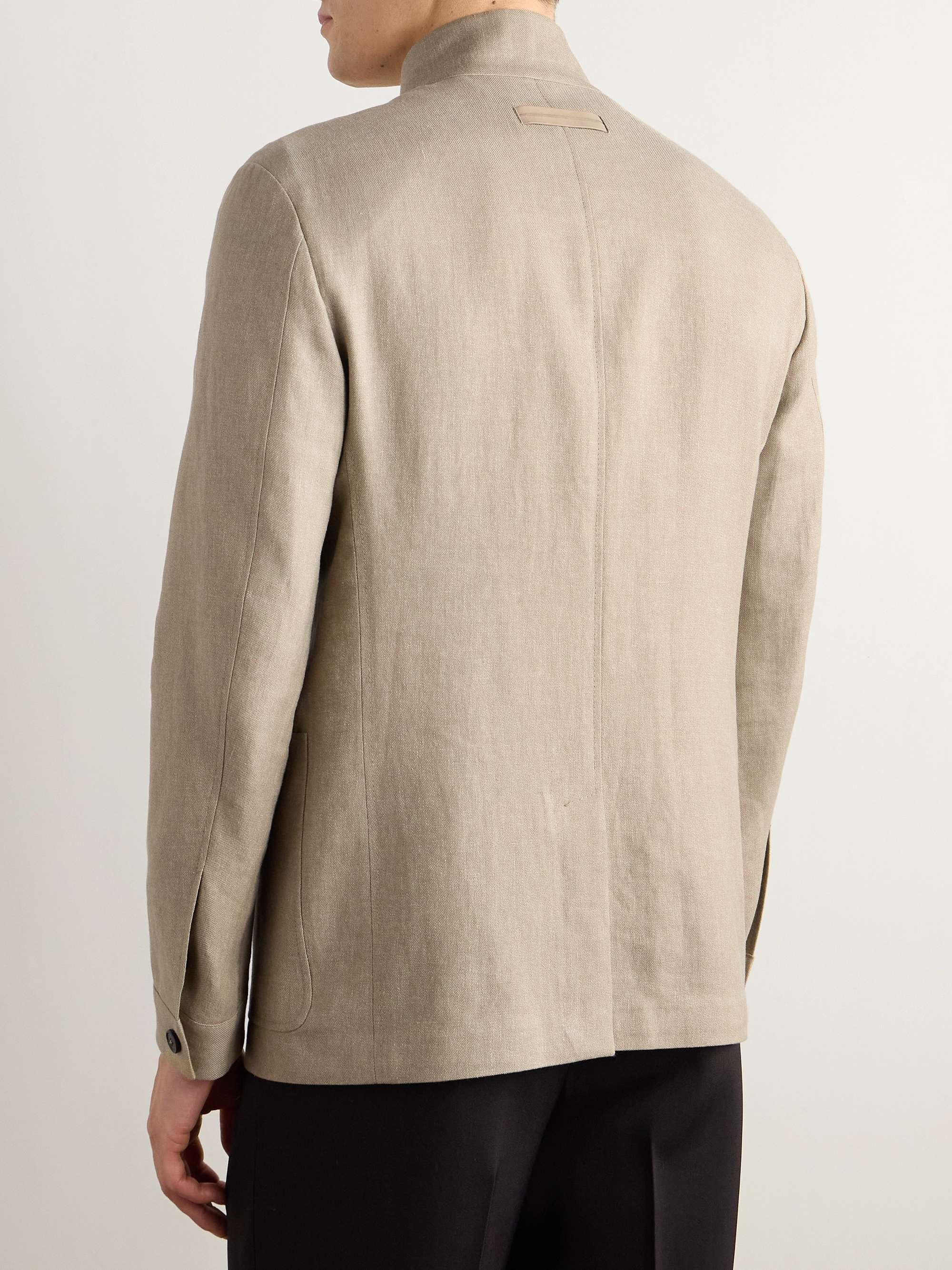 Il Conte Linen and Wool-Blend Jacket view