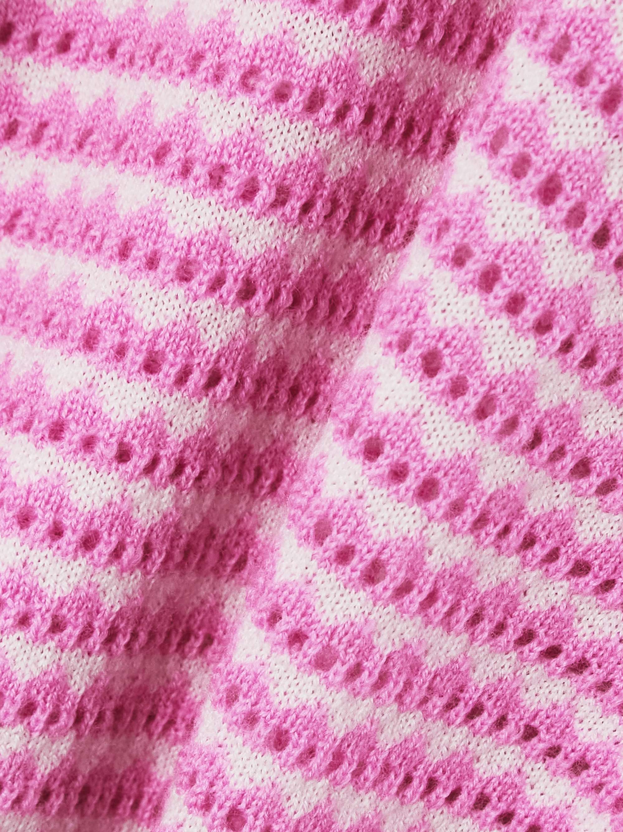 Striped wool cardigan view