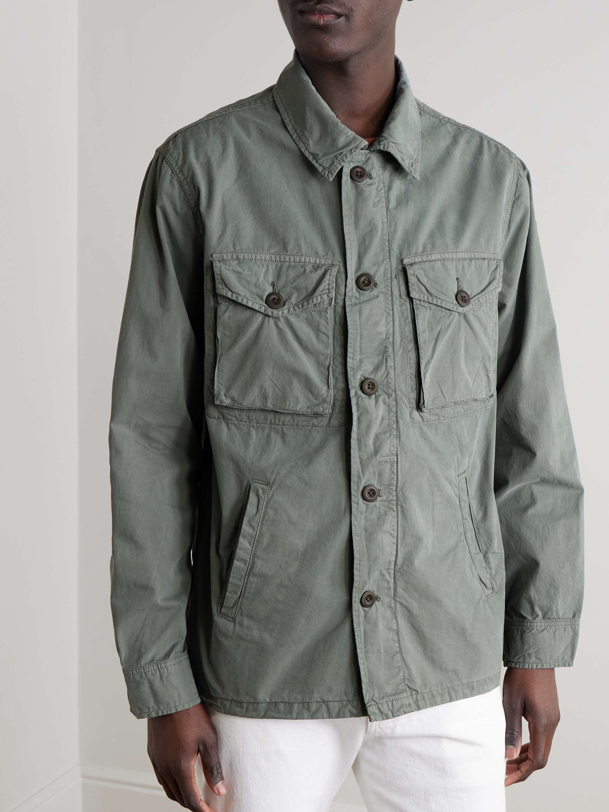 Jonah Cotton-Drill Overshirt view