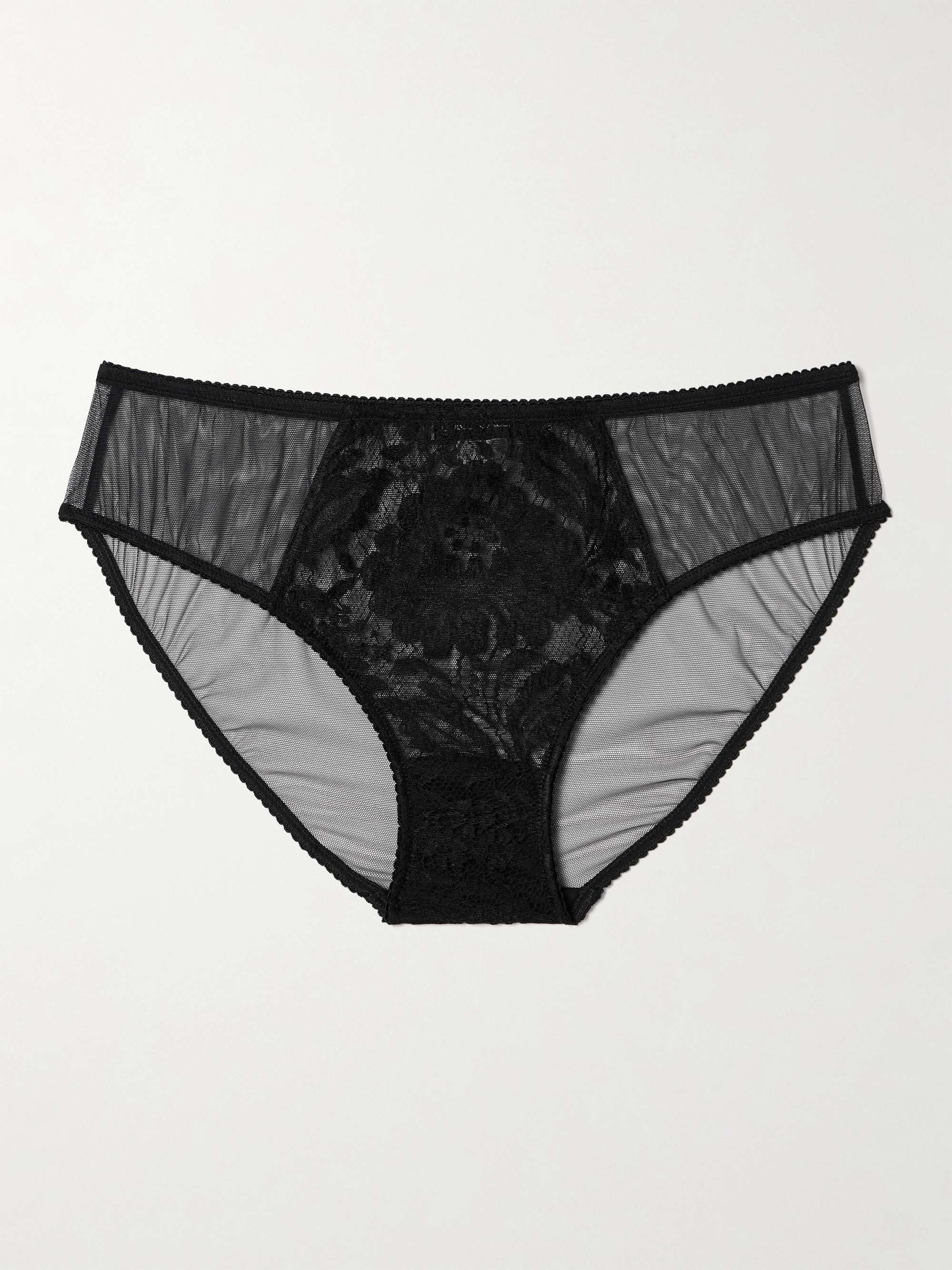 Tulle and lace briefs view