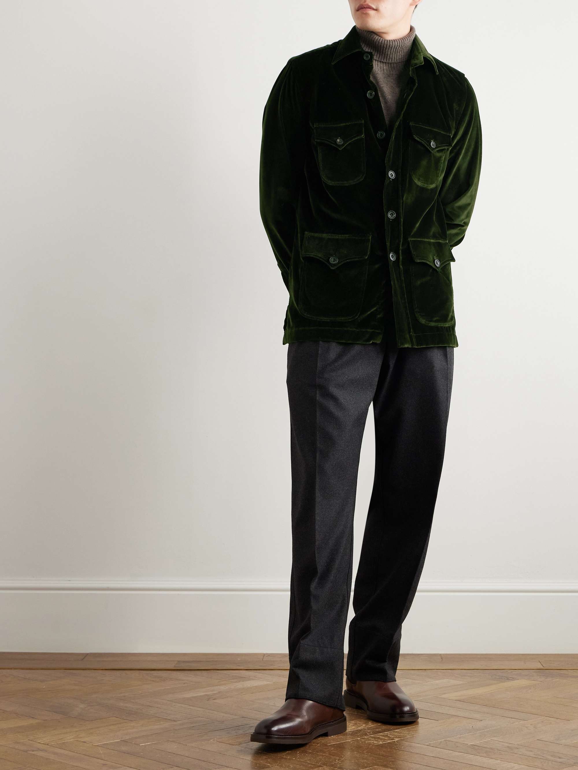 Sahariana Cotton-Velvet Jacket view