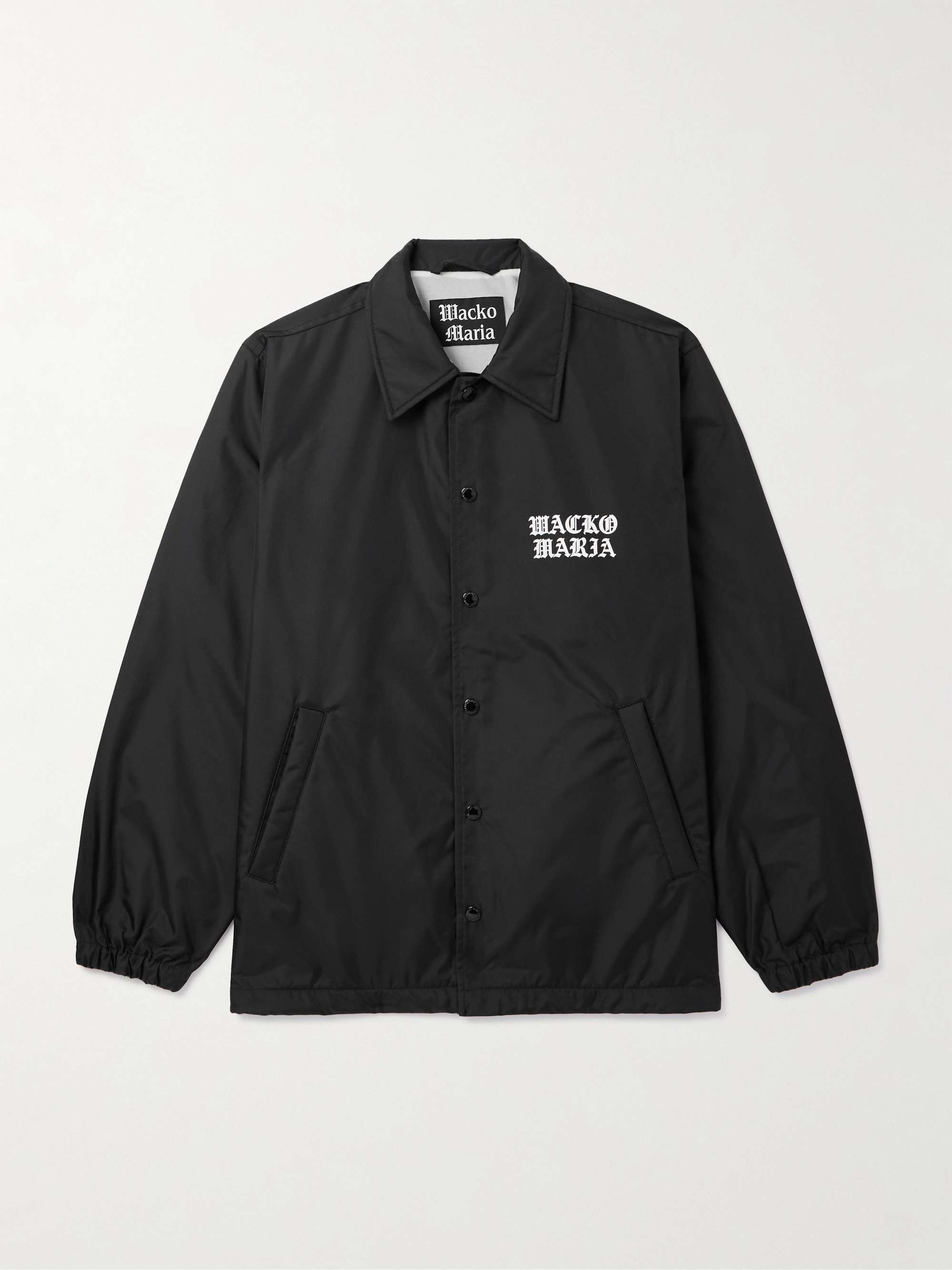 Logo-Print Nylon Coach Jacket view