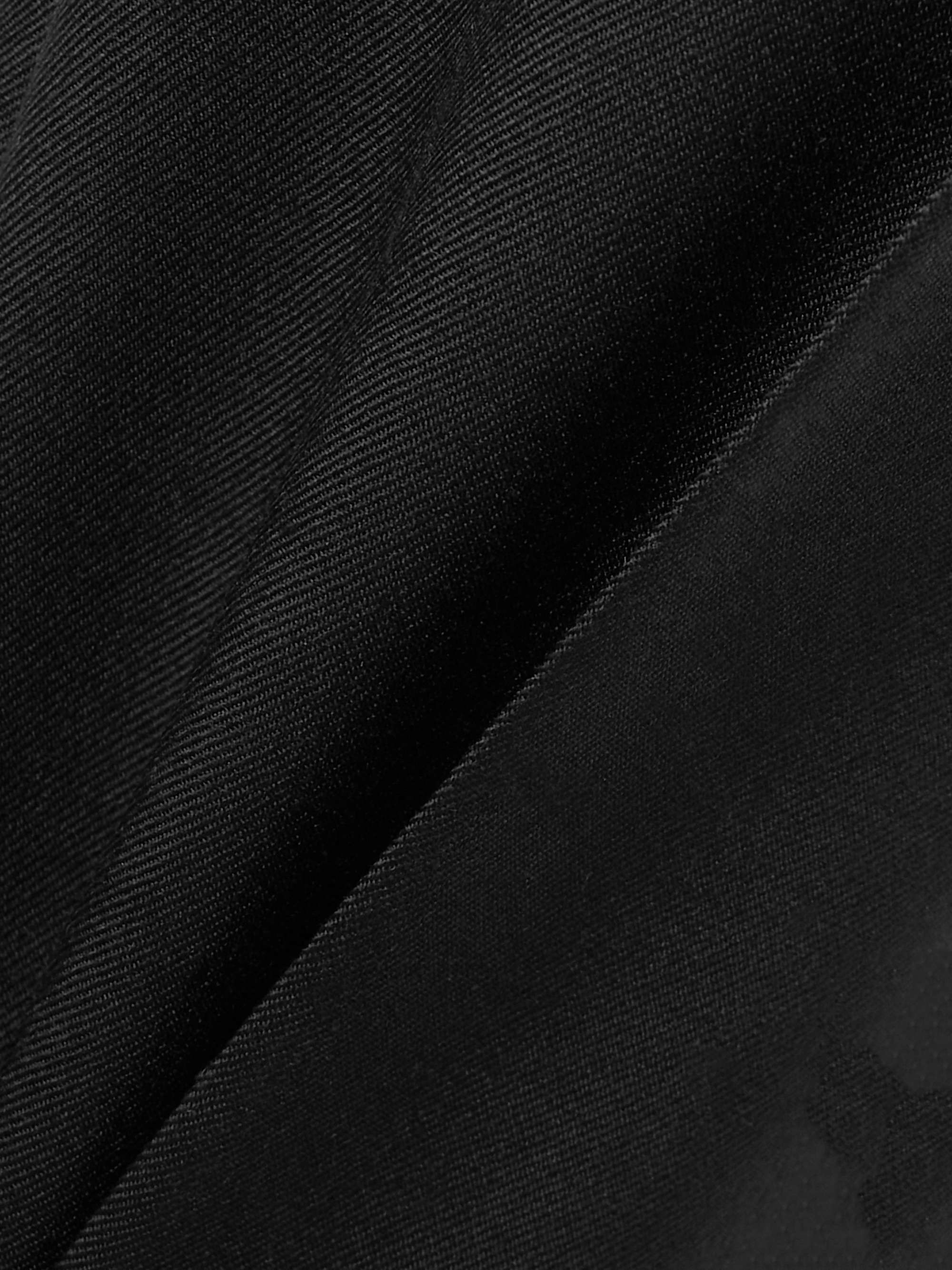 Wool-gabardine cropped flared pants view