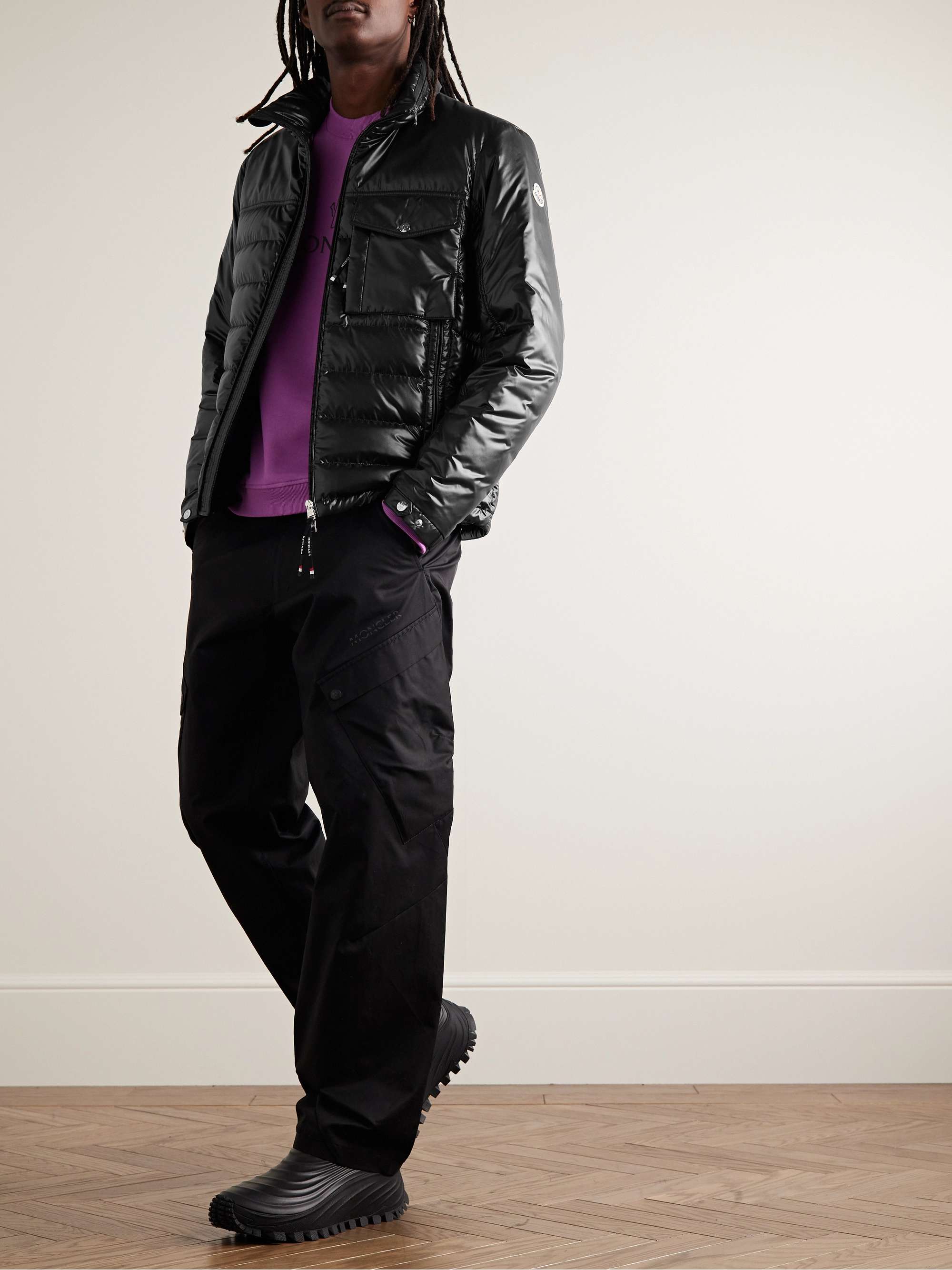 Malpas Quilted Glossed-Shell Hooded Down Jacket view