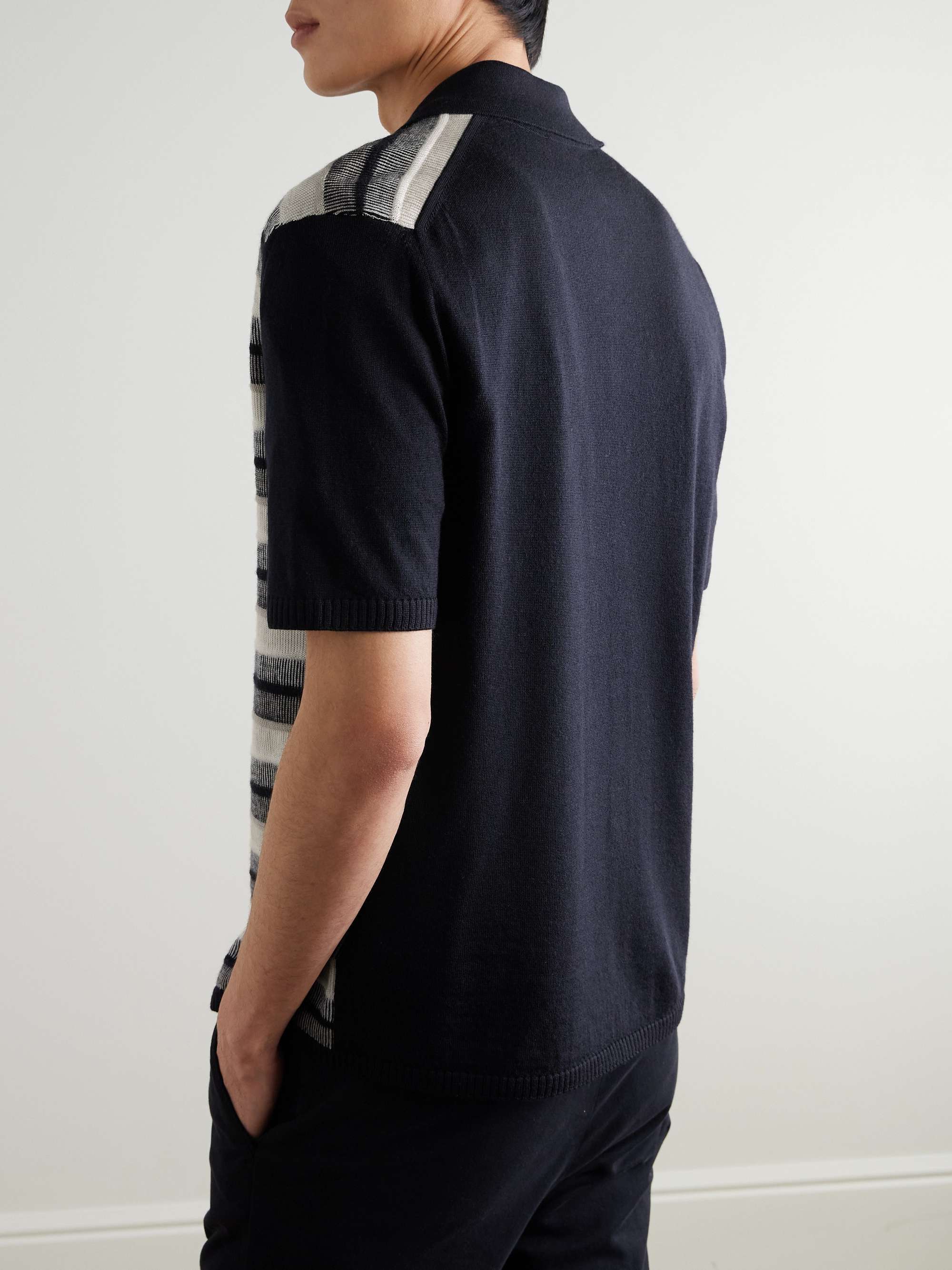 Jude Striped Merino Wool Shirt view