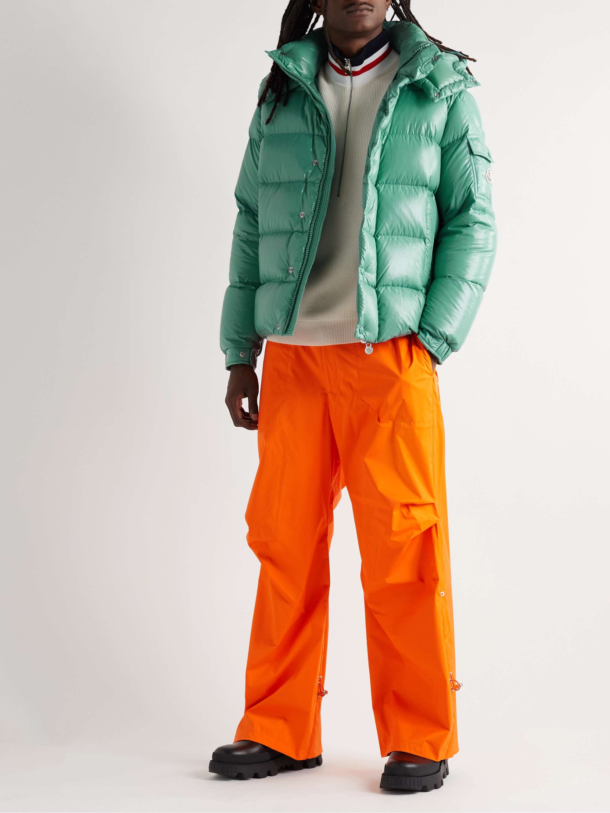 Moncler Maya 70 Logo-Appliquéd Quilted Shell Hooded Down Jacket view