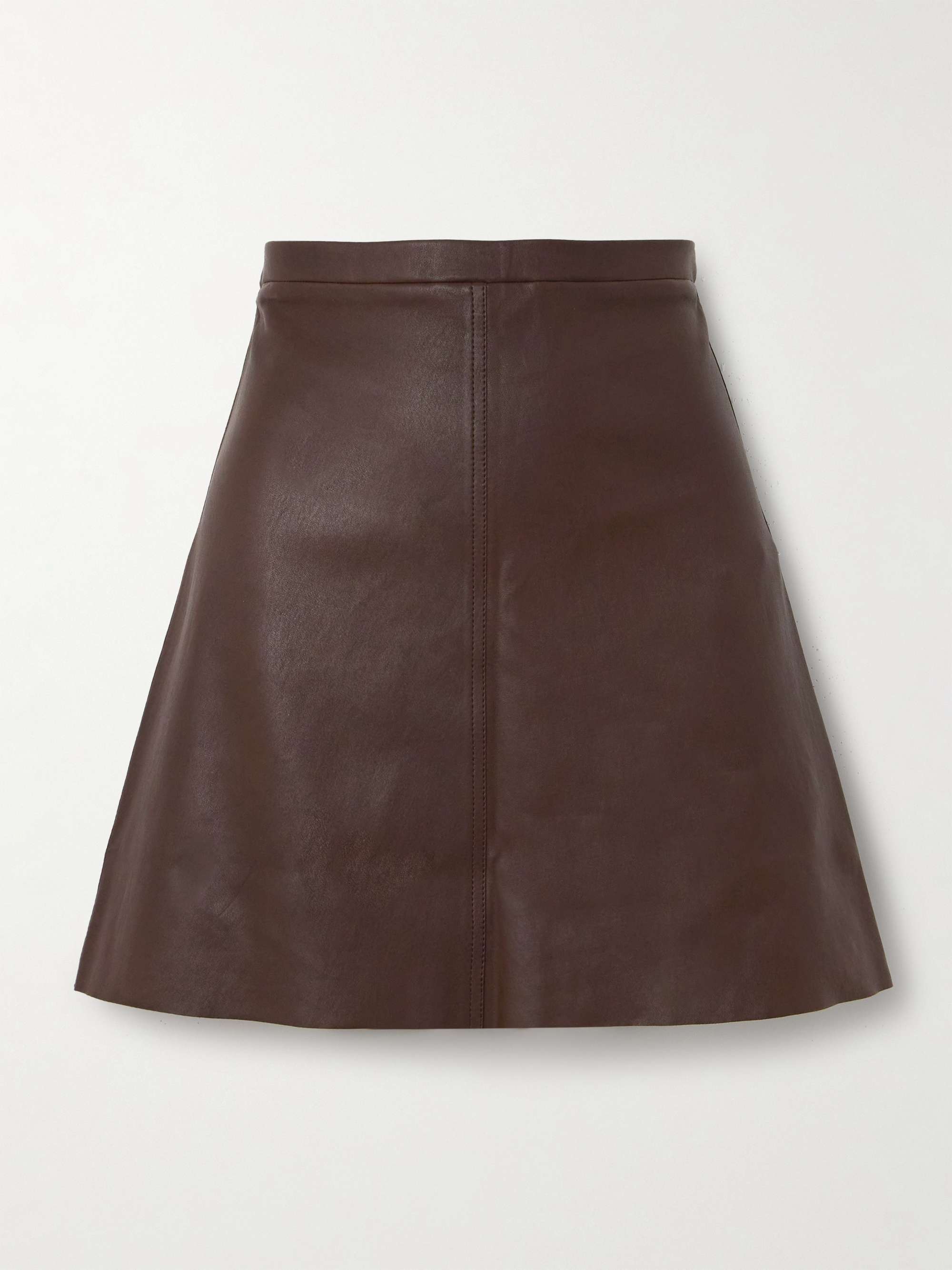 Lucie leather mini skirt view