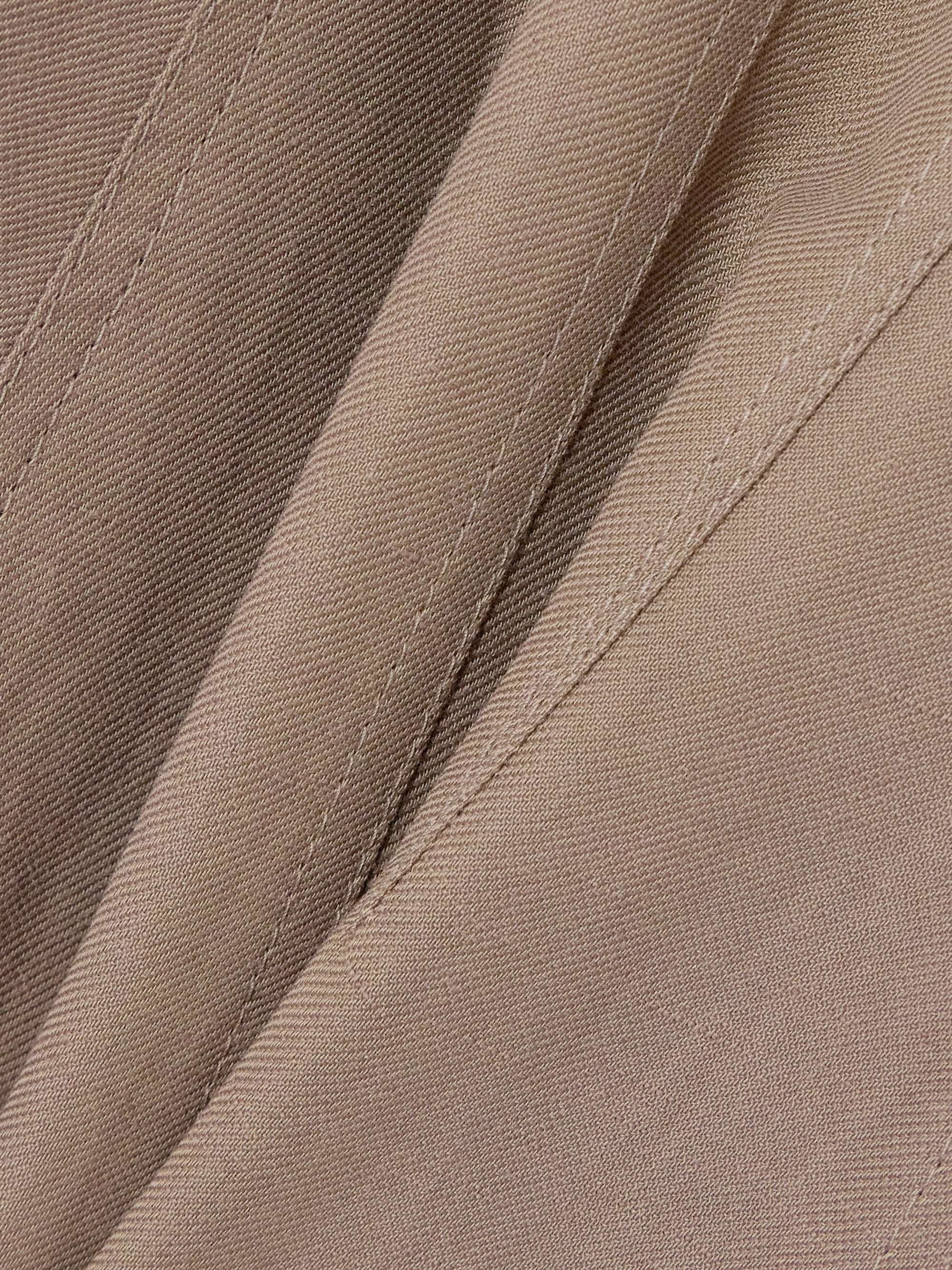 Paneled twill midi dress view