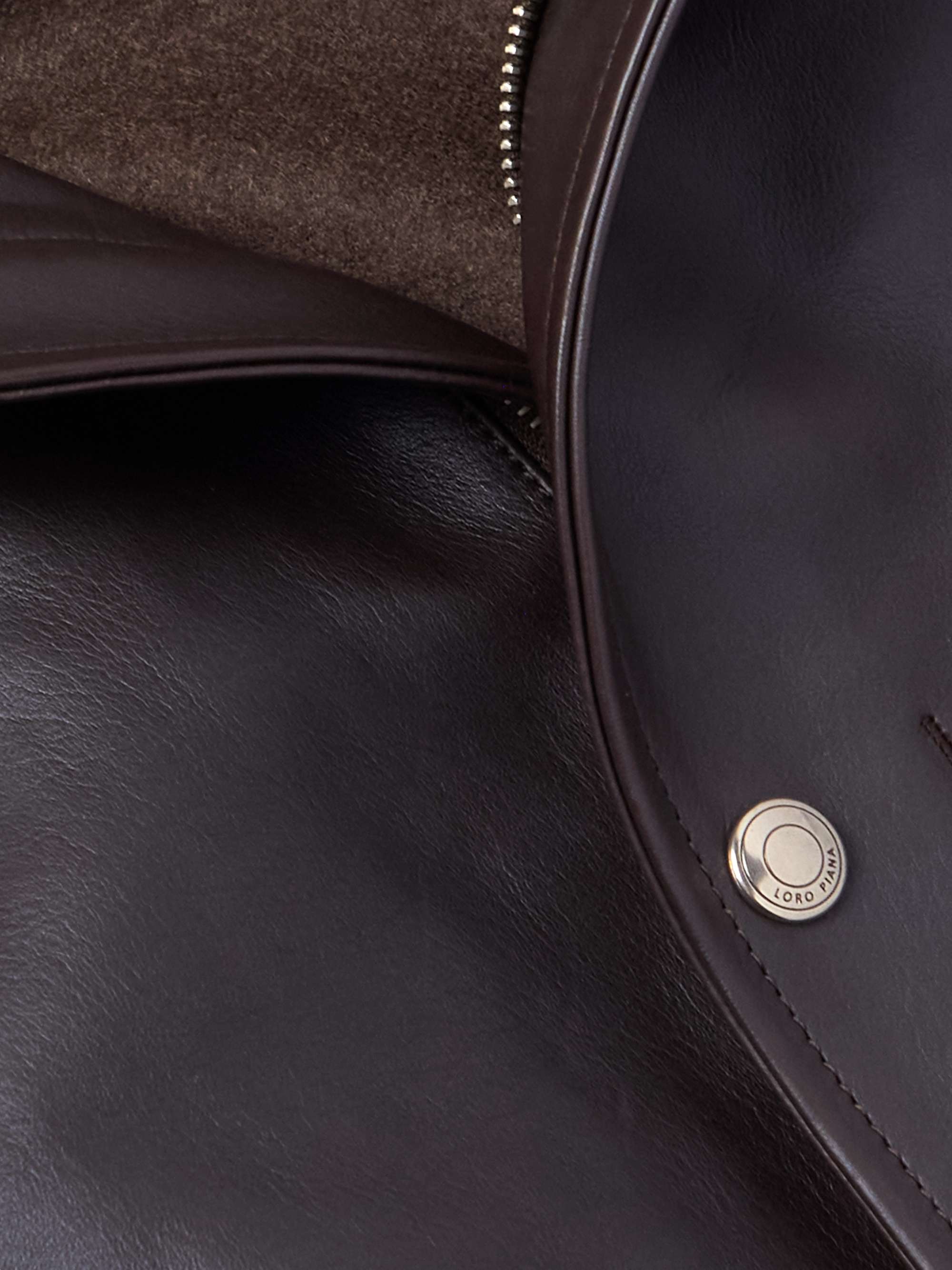 Johnie Leather Bomber Jacket view