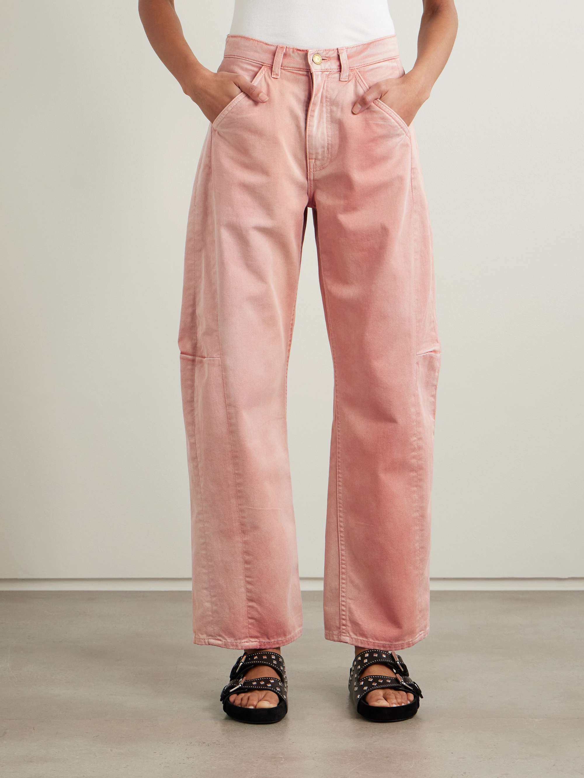 Lange Lasso high-rise barrel-leg jeans view