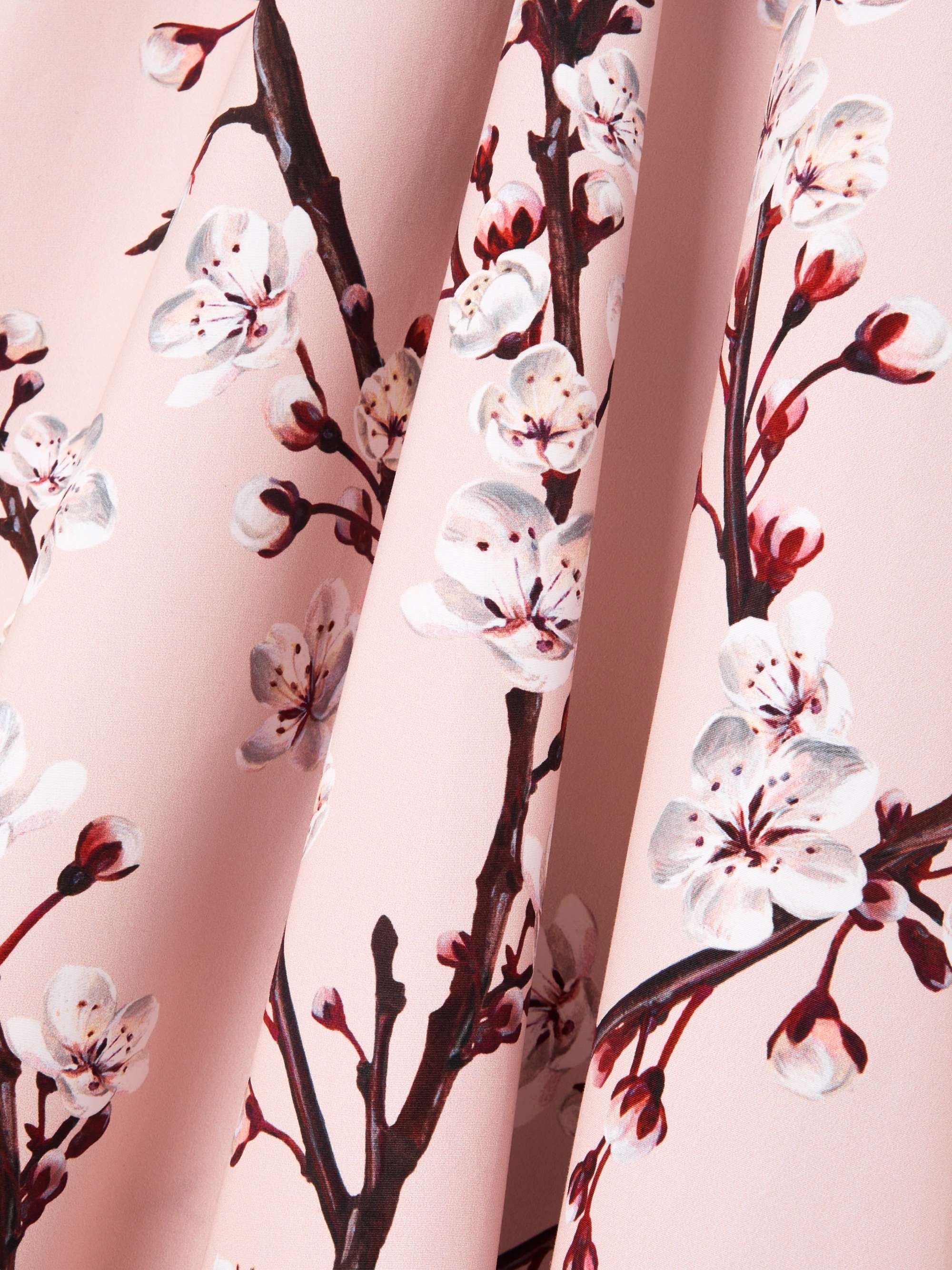 Asymmetric floral-print cotton-poplin skirt view