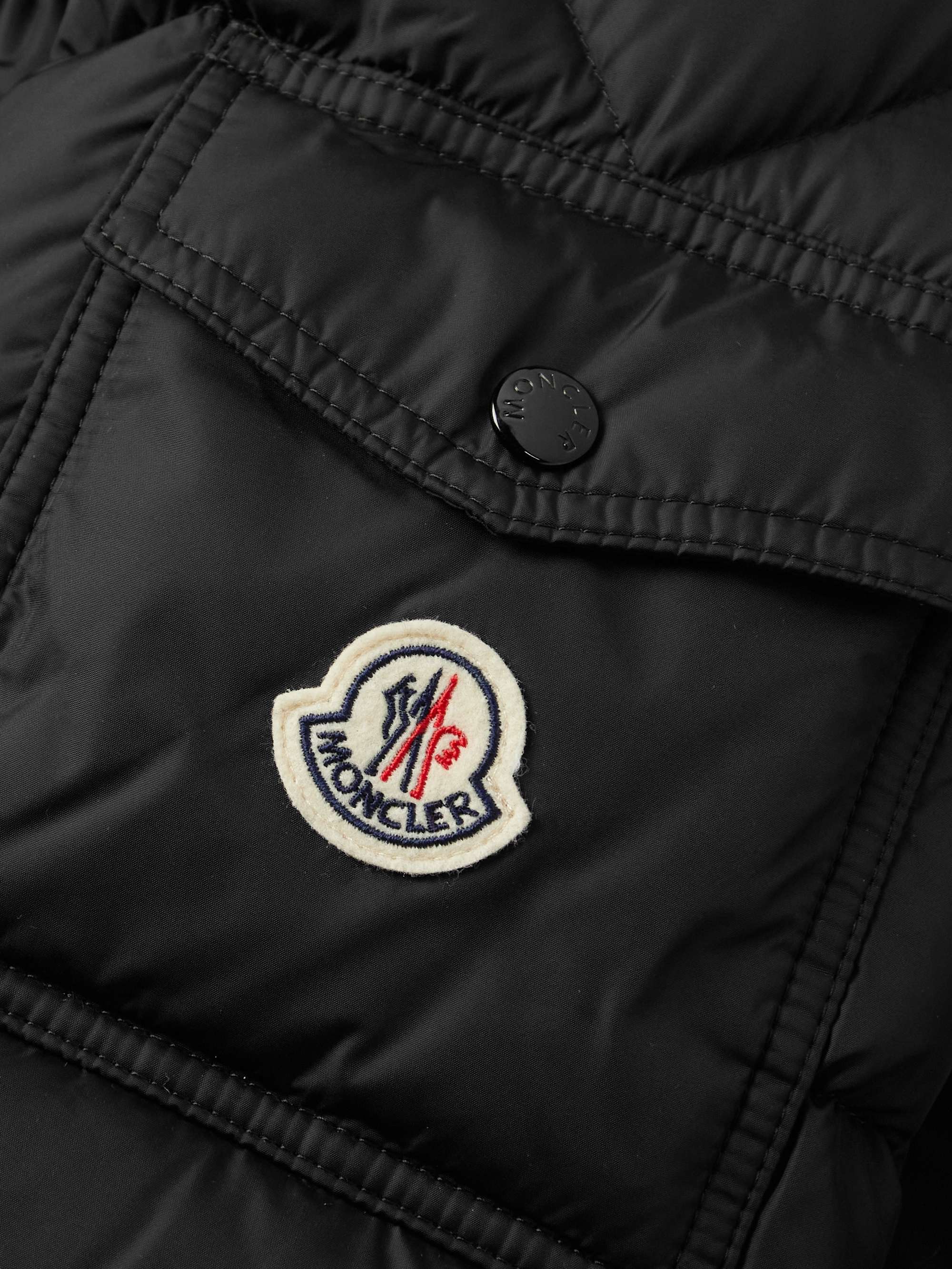 Moncler Mayaf Faux Fur-Trimmed Quilted Shell Down Jacket view