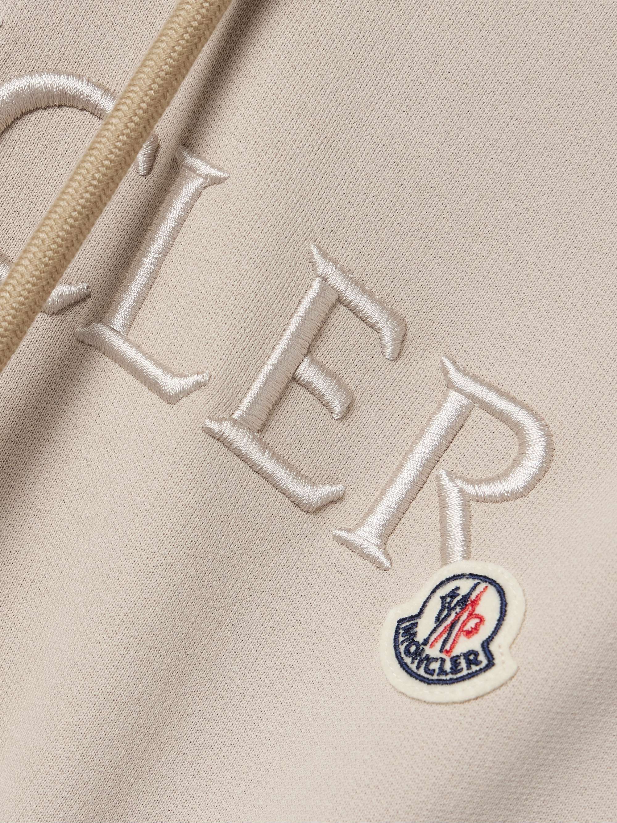 Embroidered cotton-jersey hoodie view