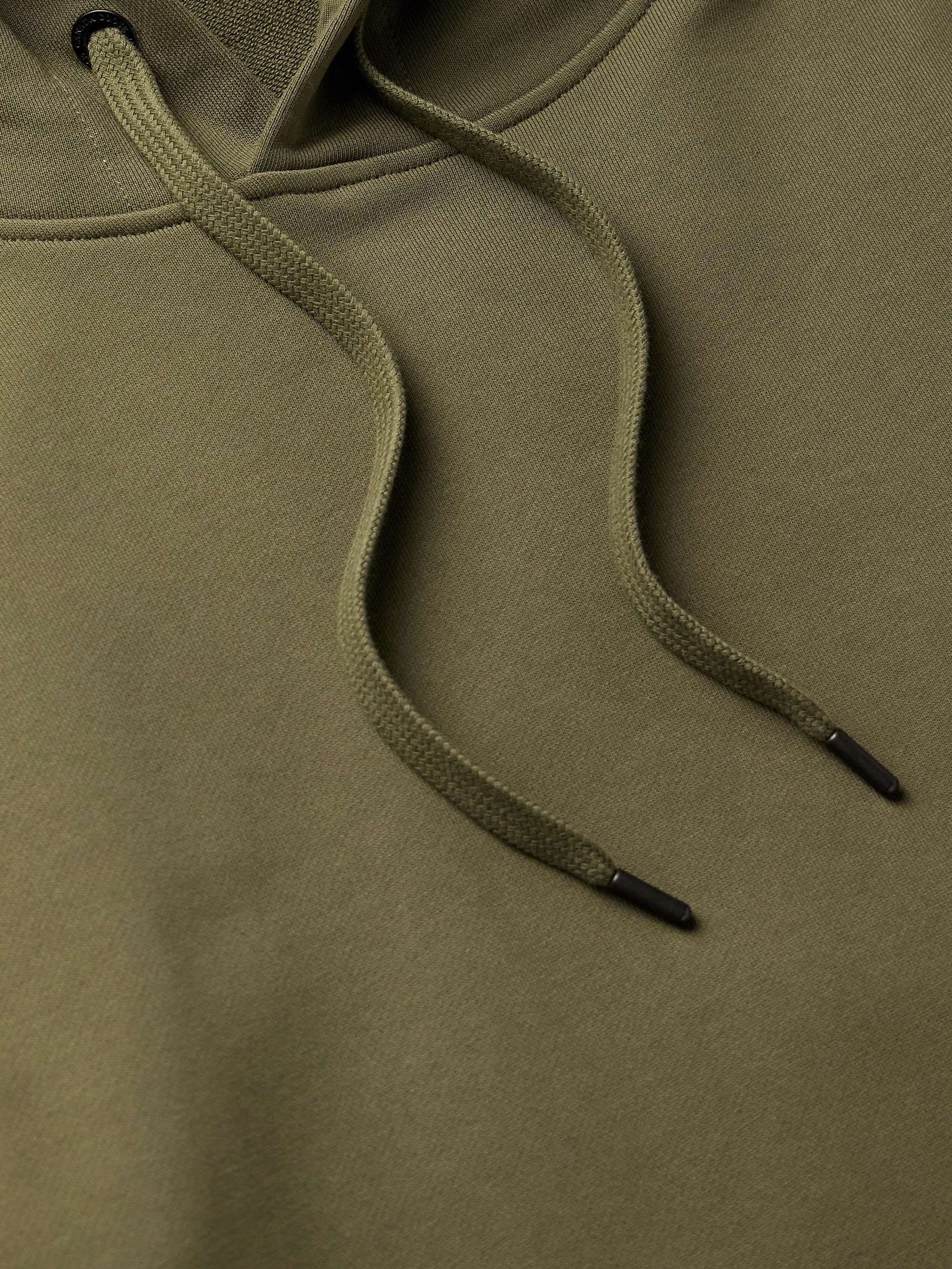 Huron Logo-Appliquéd Cotton-Jersey Hoodie view