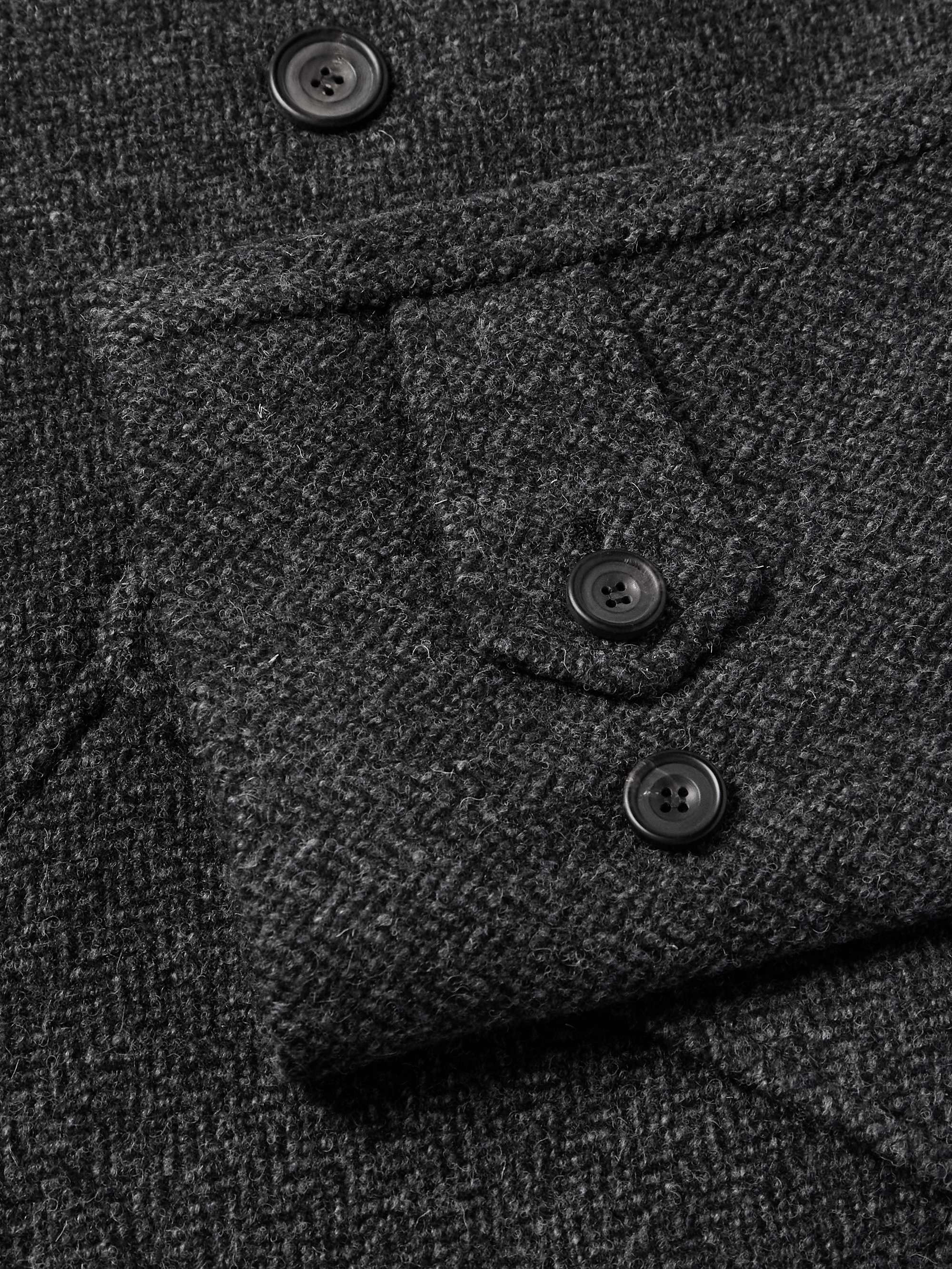 Double-Breasted Herringbone Wool Coat view
