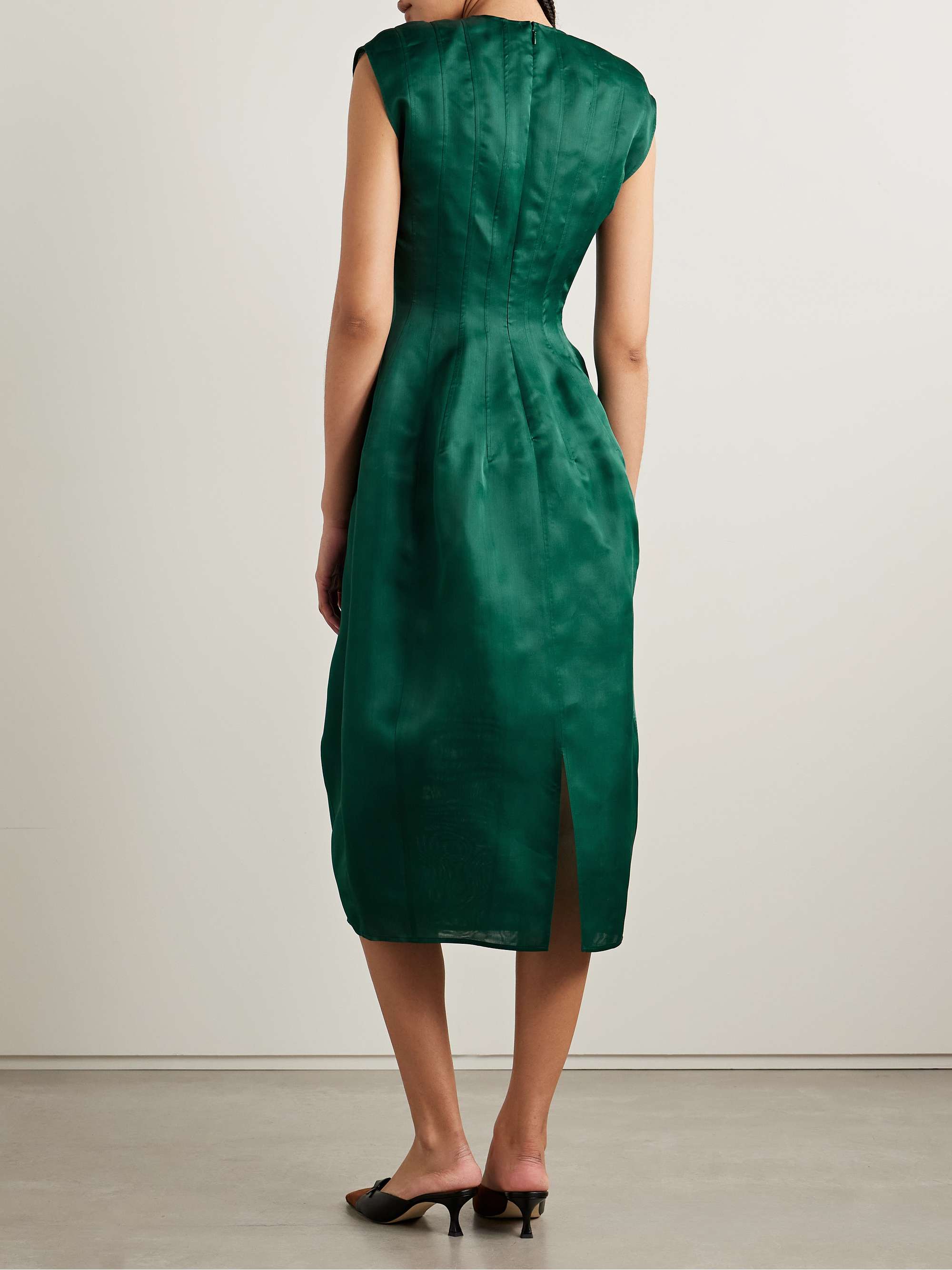 Bichette silk-organza midi dress view