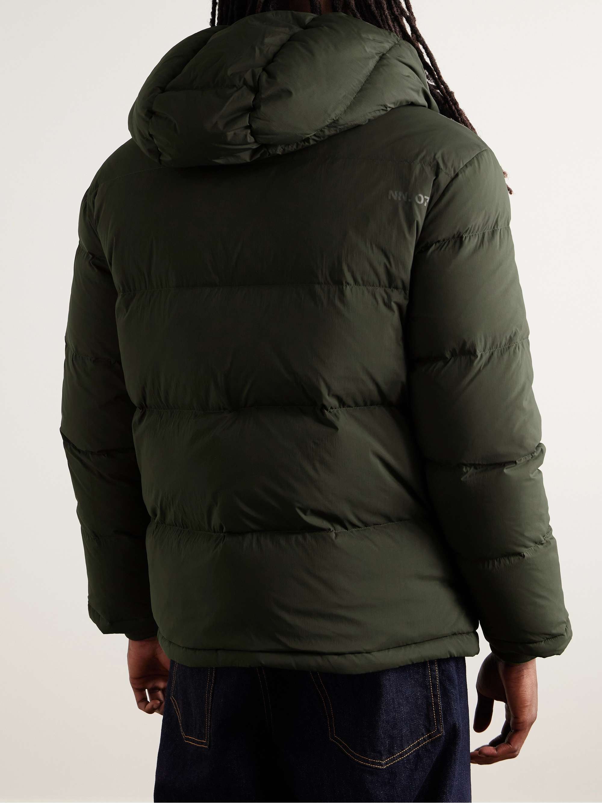 Matthew 8245 Quilted Padded Recycled-Shell Hooded Down Jacket view