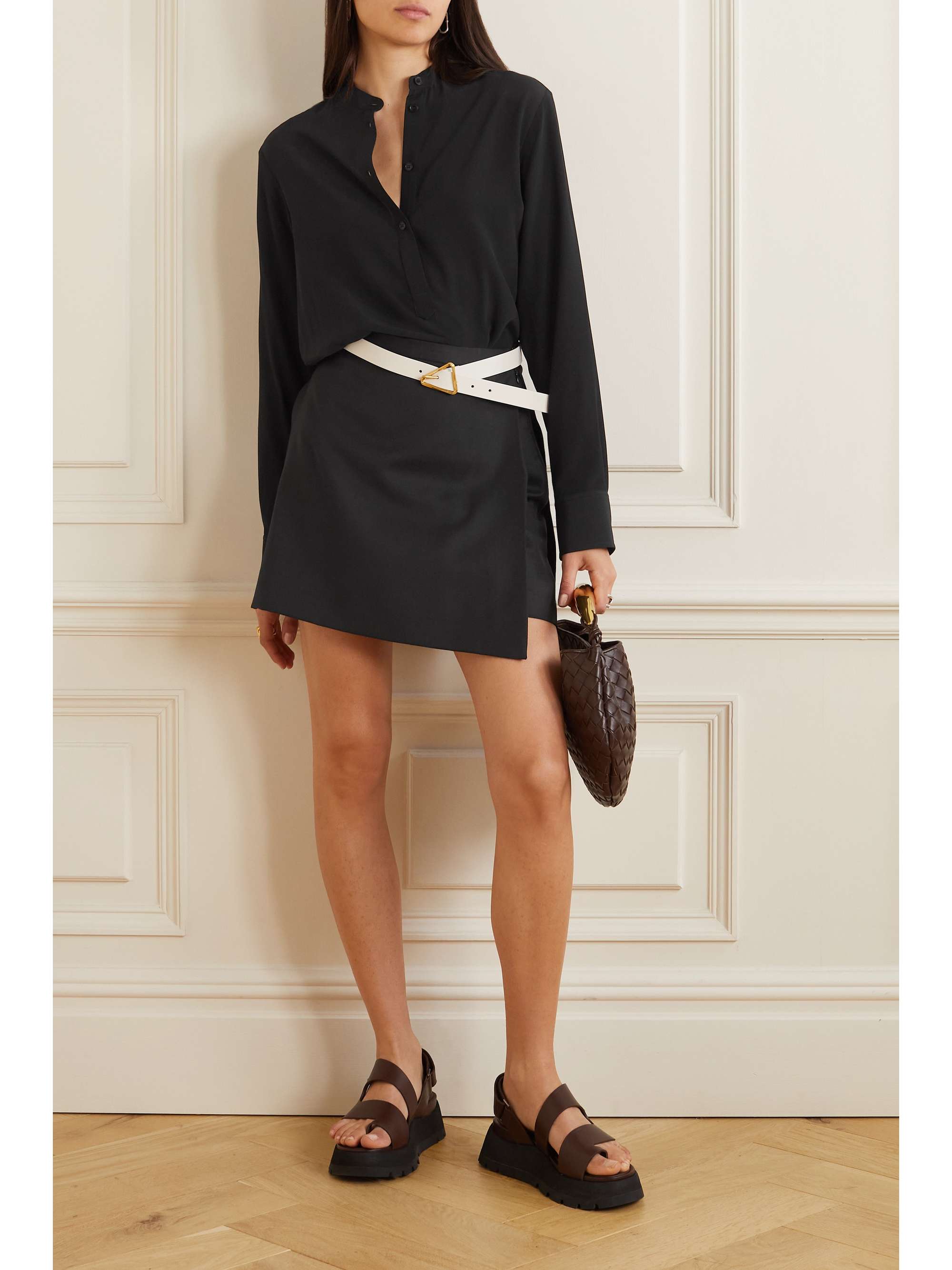 + NET SUSTAIN Eva silk crepe de chine blouse view
