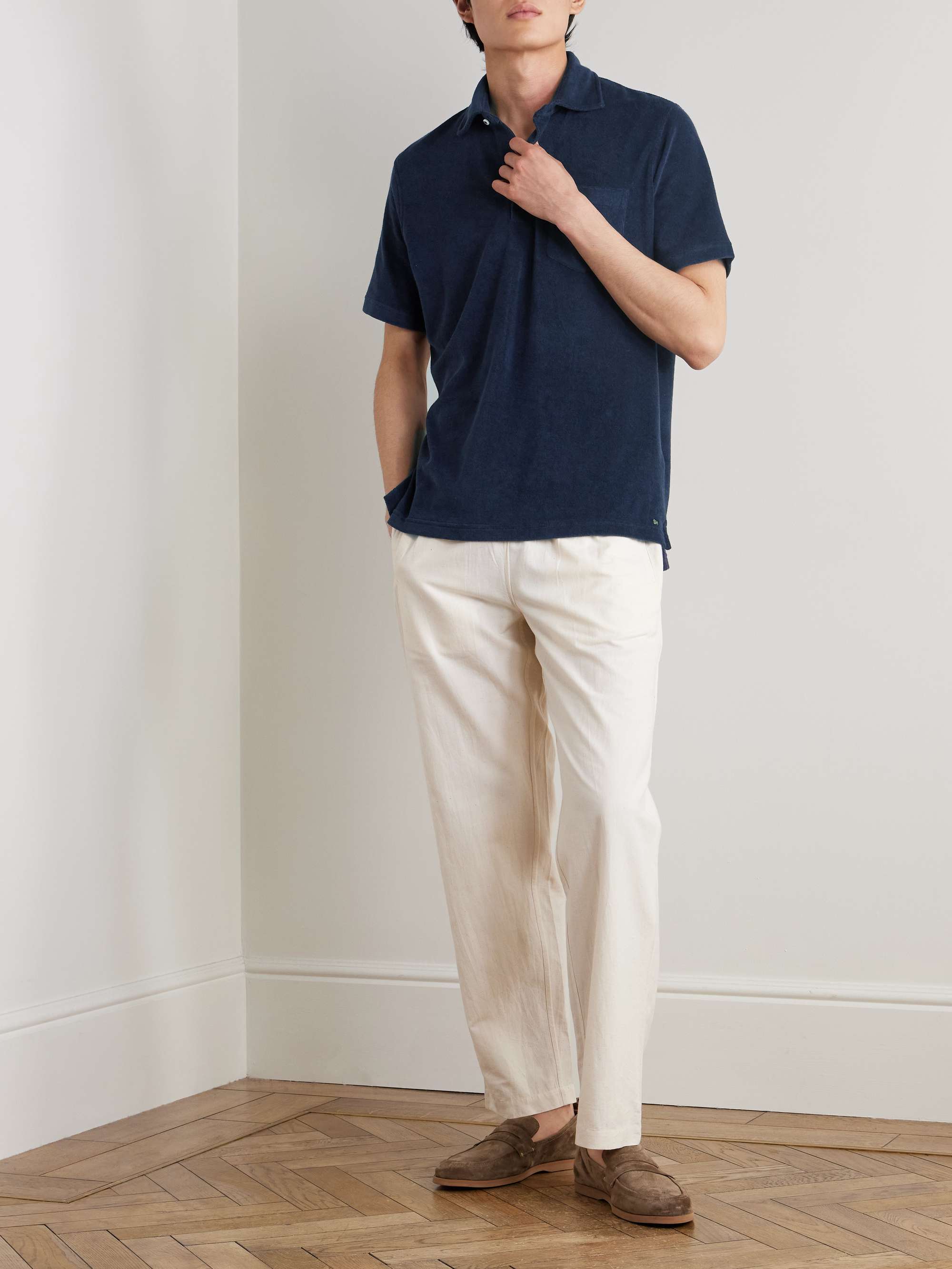 Cotton-Terry Polo Shirt view
