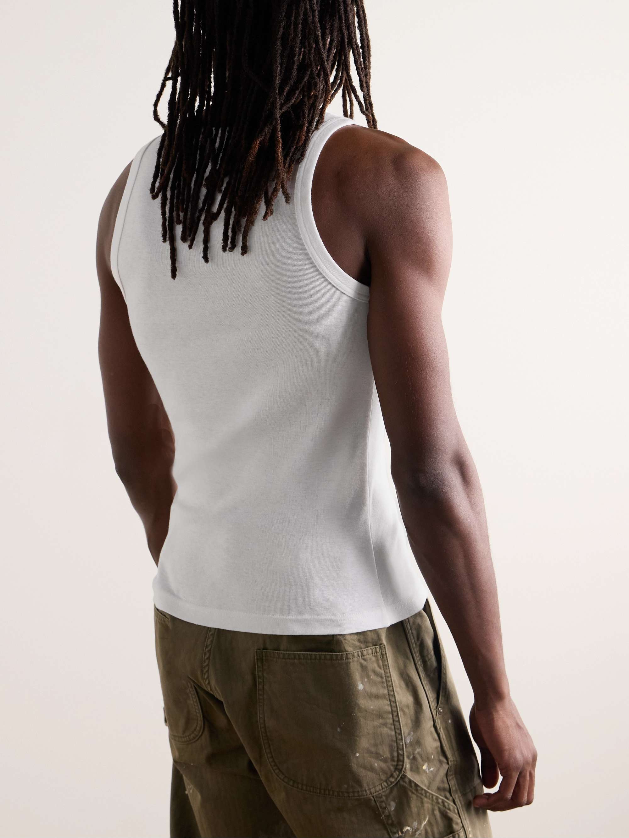 Sublig Three-Pack Cotton-Blend Jersey Tank Tops view