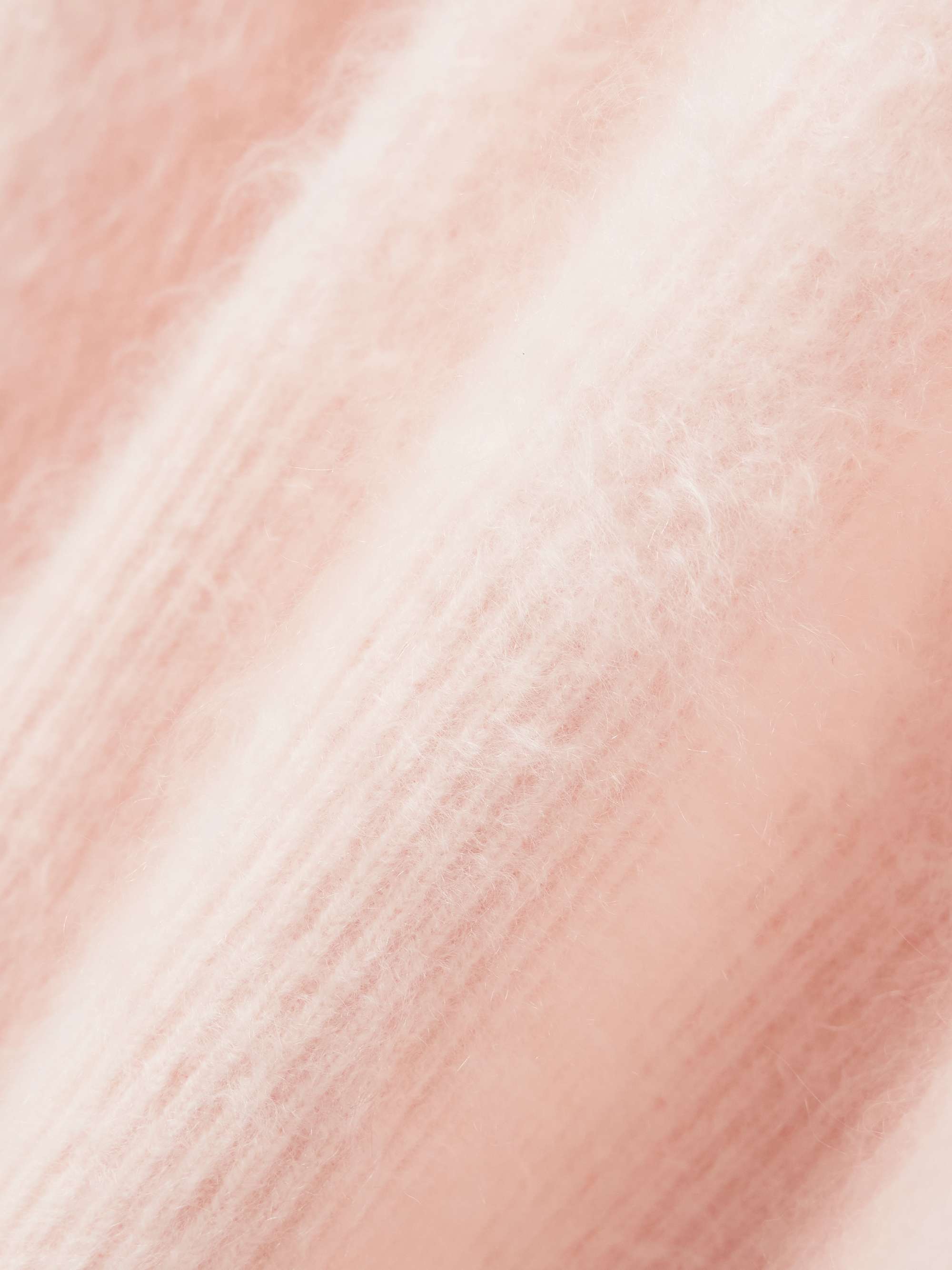 Loom brushed cashmere-blend sweater view