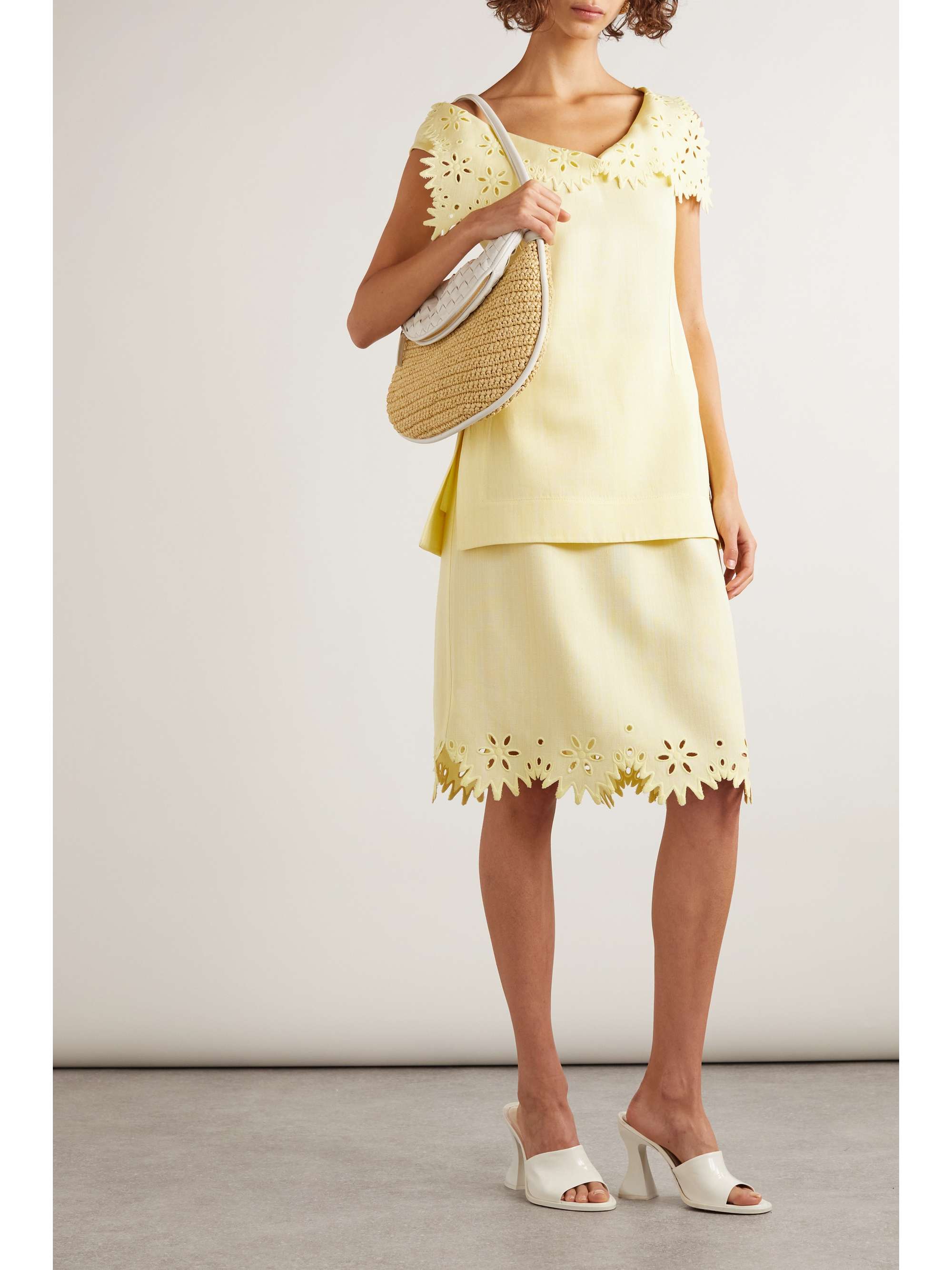 Broderie anglaise skirt view