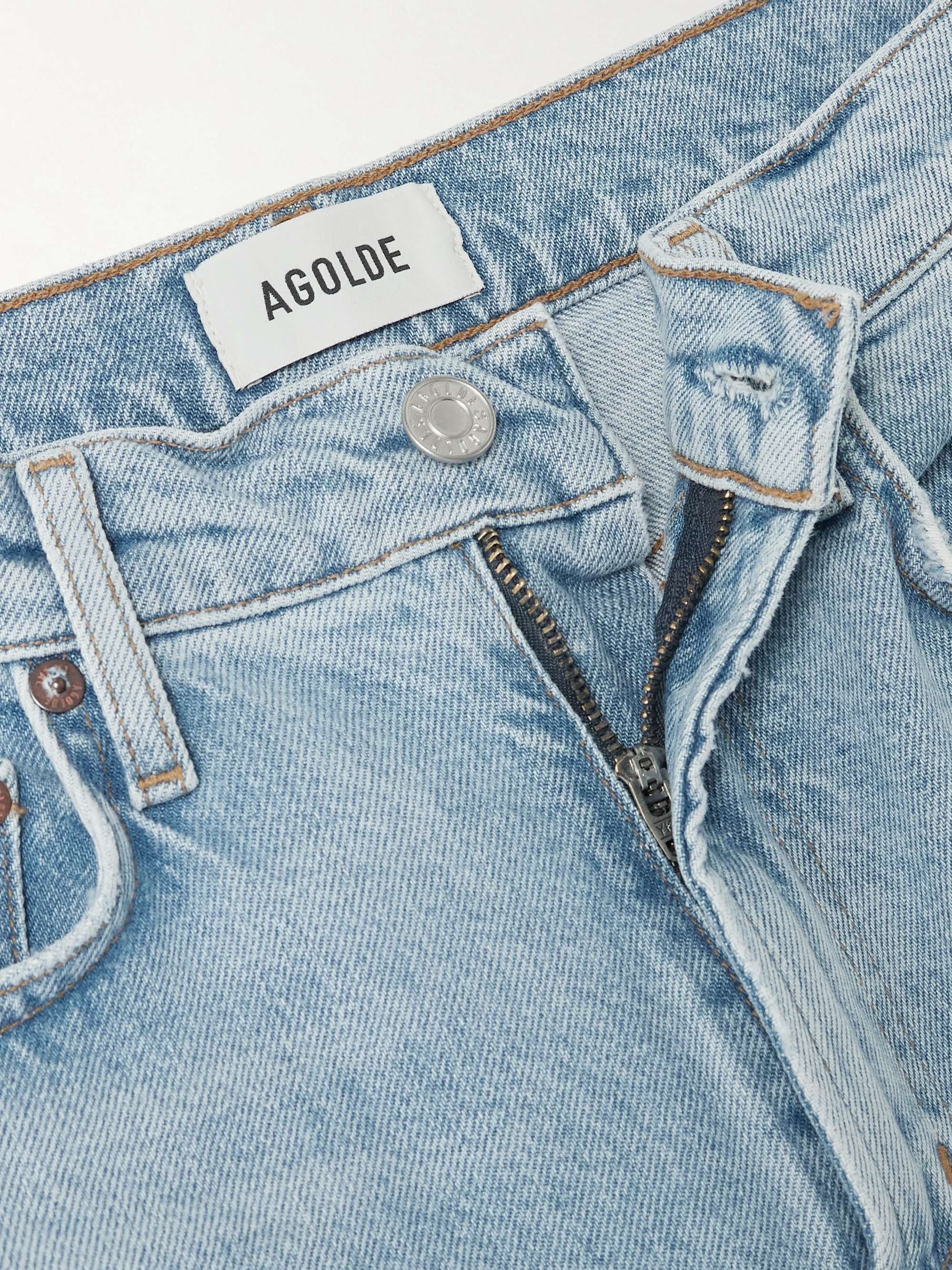 Harper mid-rise straight-leg jeans view