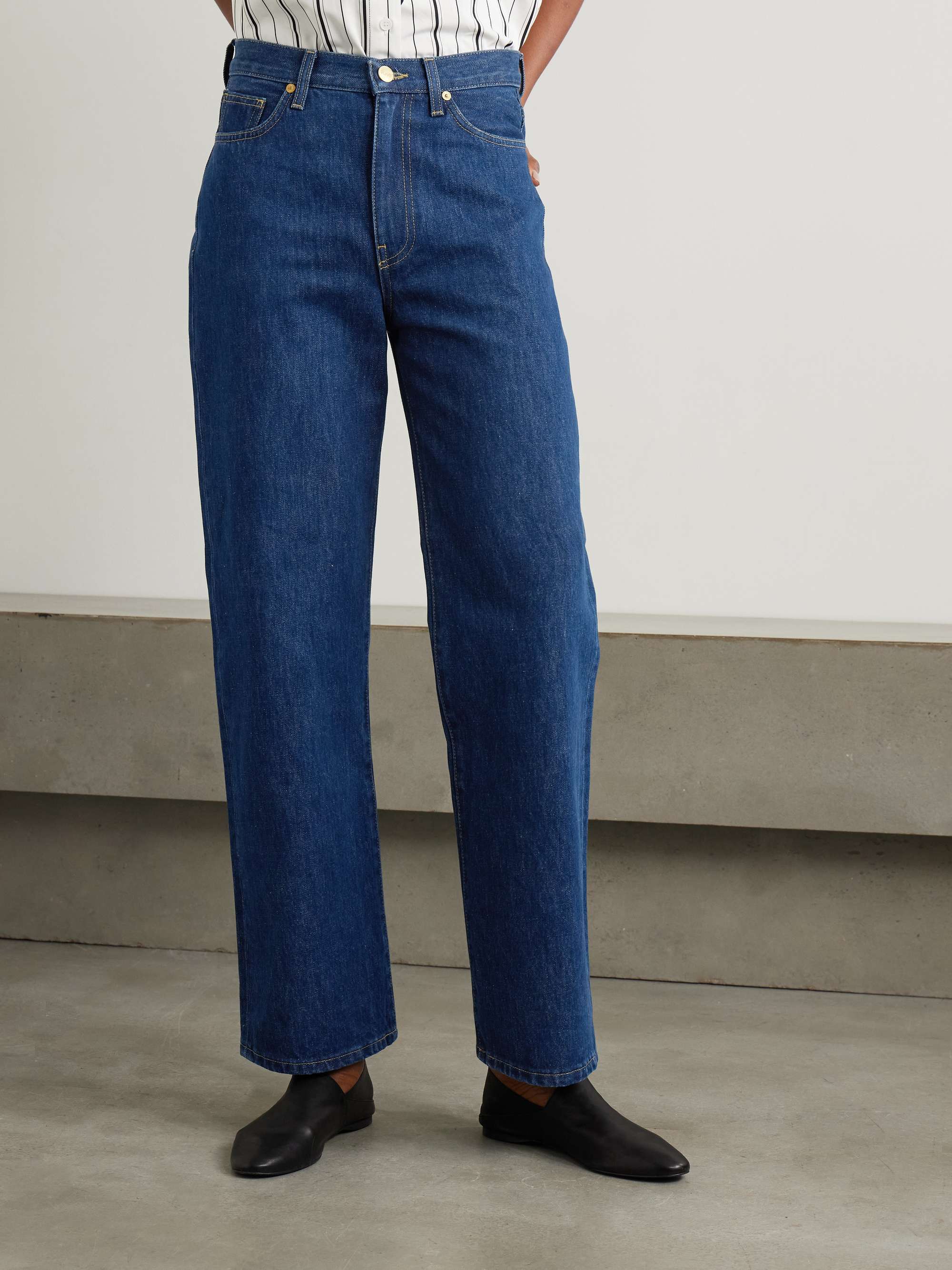 Sade high-rise straight-leg recycled jeans view