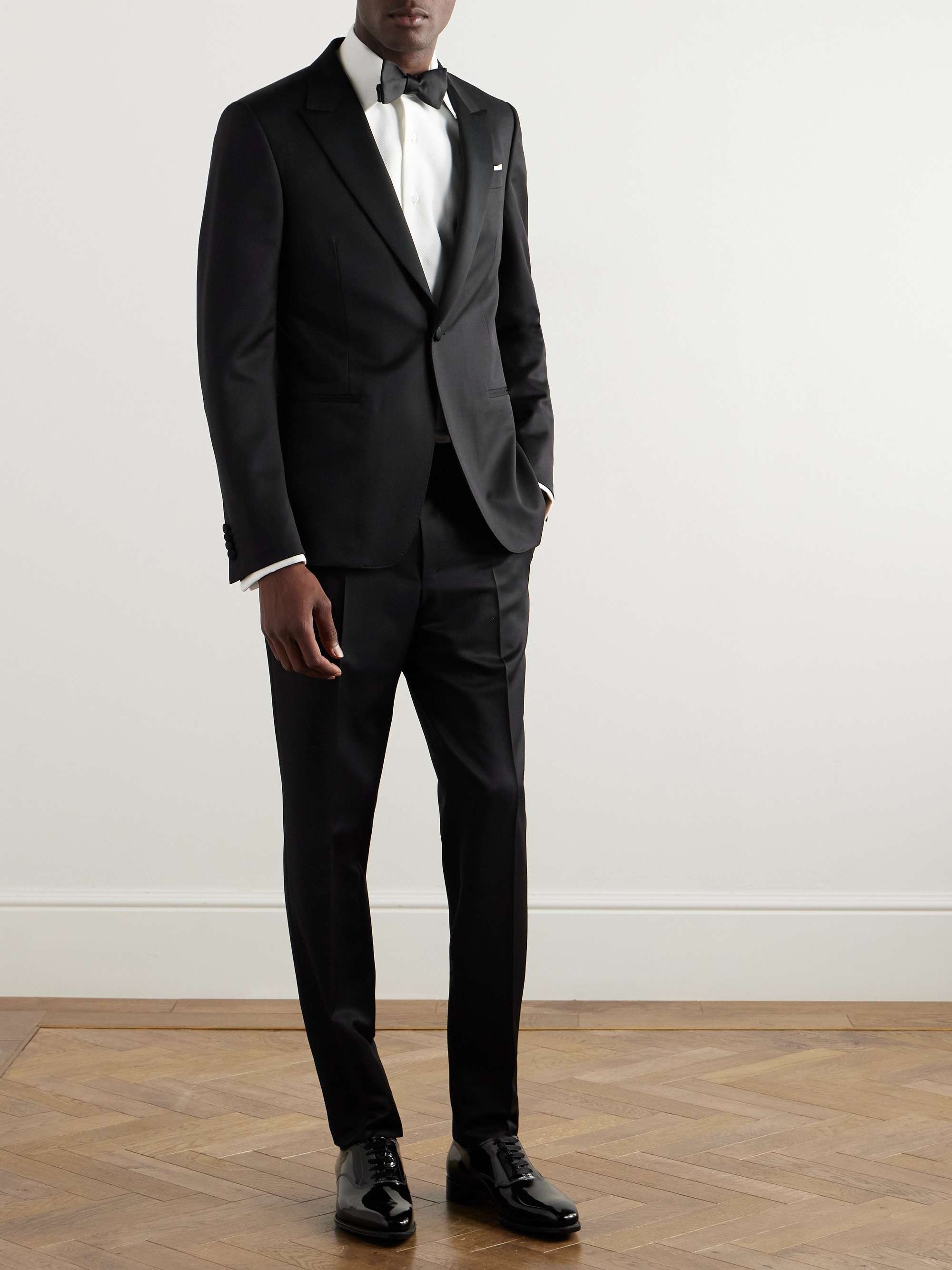 Slim-Fit Satin-Trimmed Wool and Mohair-Blend Tuxedo view