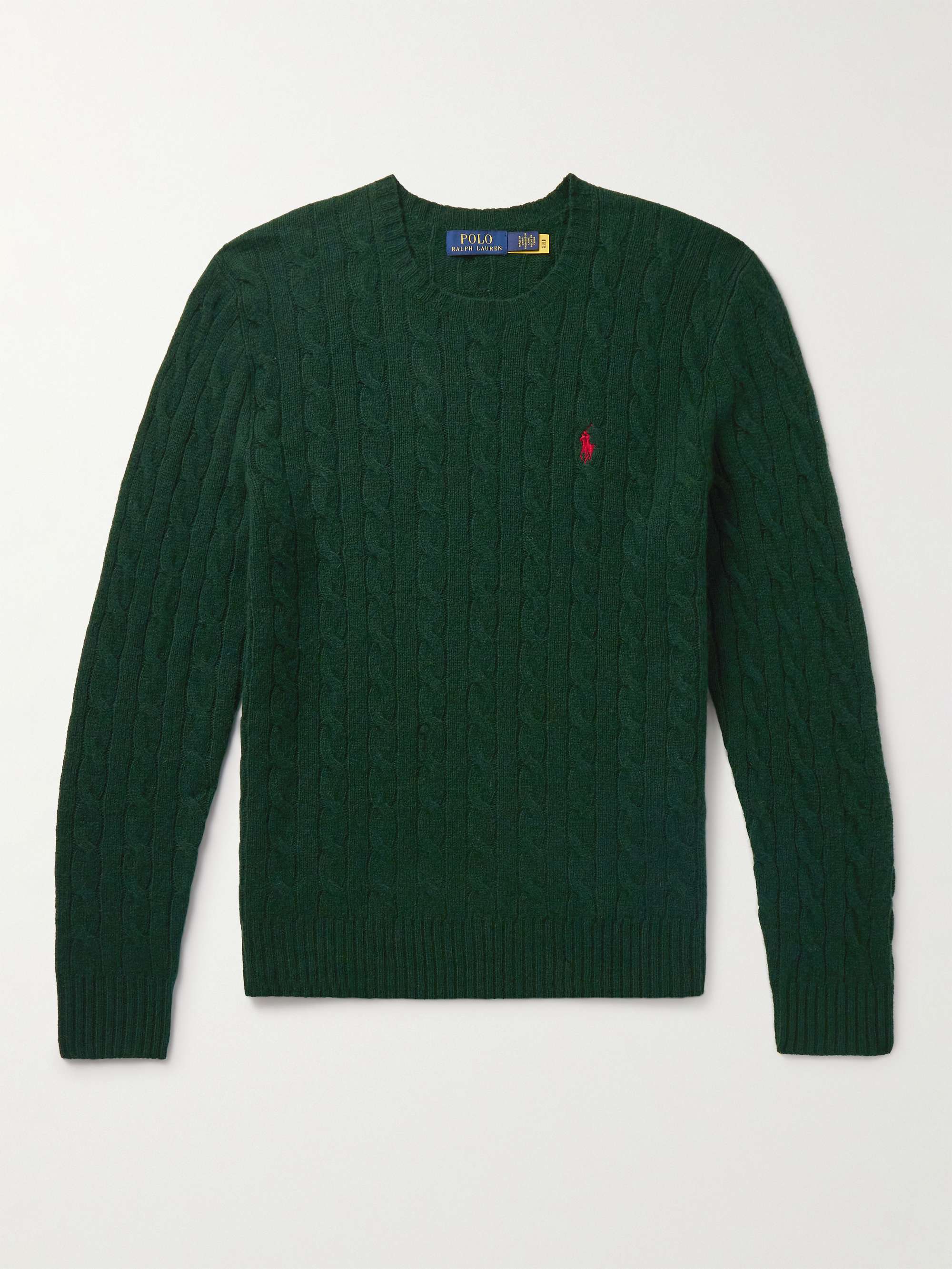 Cable-Knit Wool and Cashmere-Blend Sweater view