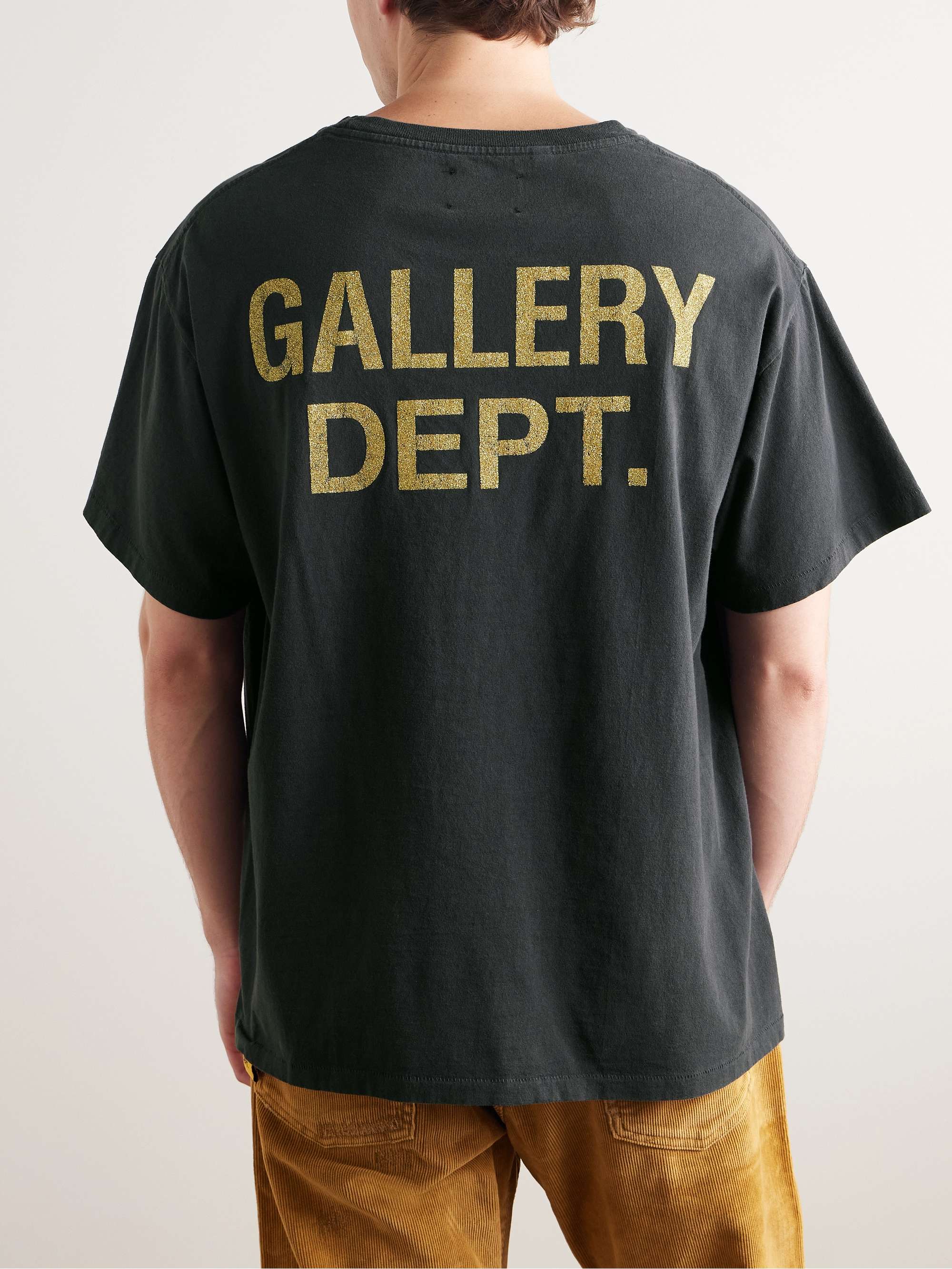 Glittered Logo-Print Cotton-Jersey T-Shirt view
