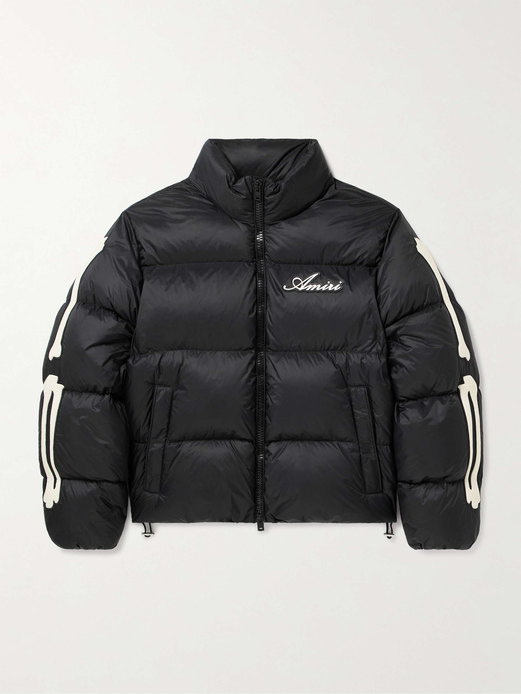 Bones Appliquéd Quilted Shell Down Jacket view