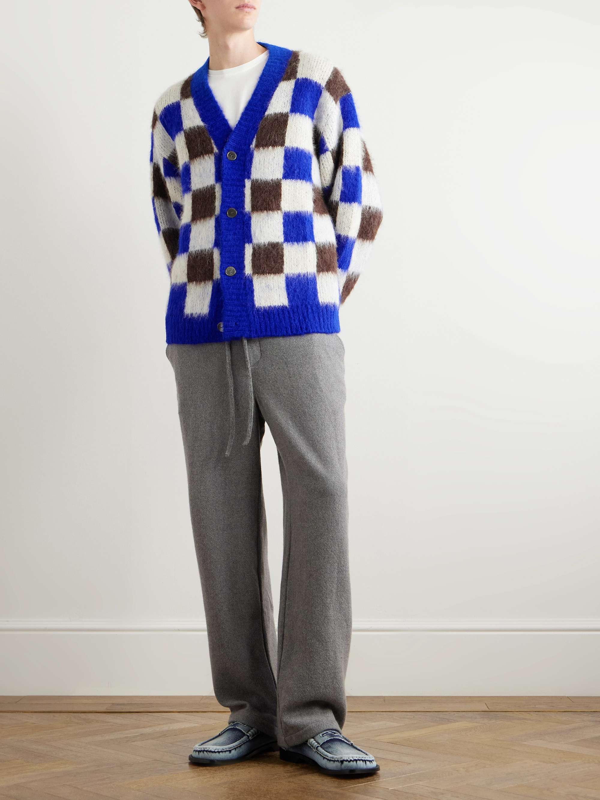 Wide-Leg Cashmere Drawstring Trousers view