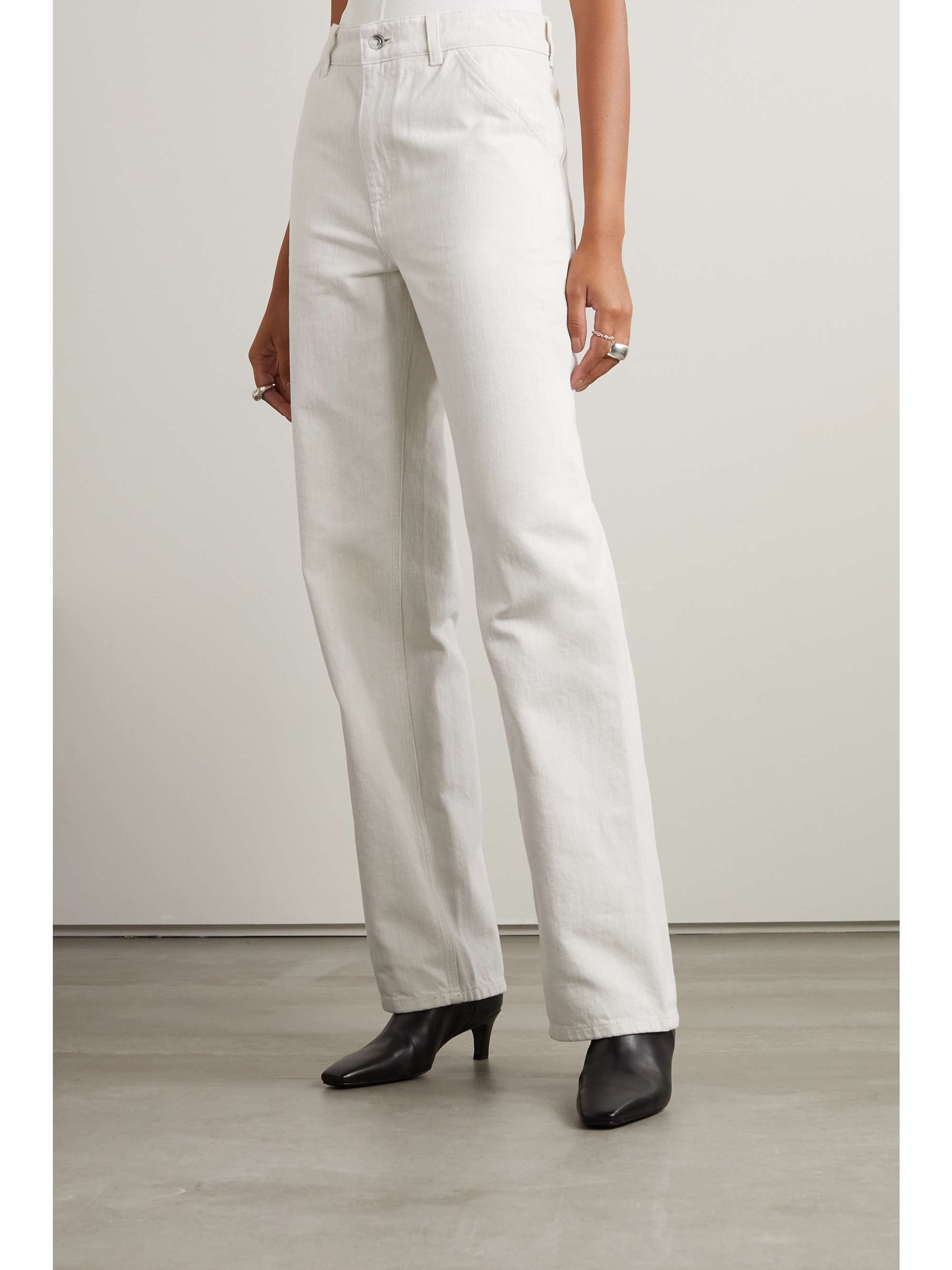 Releigh high-rise straight-leg jeans view