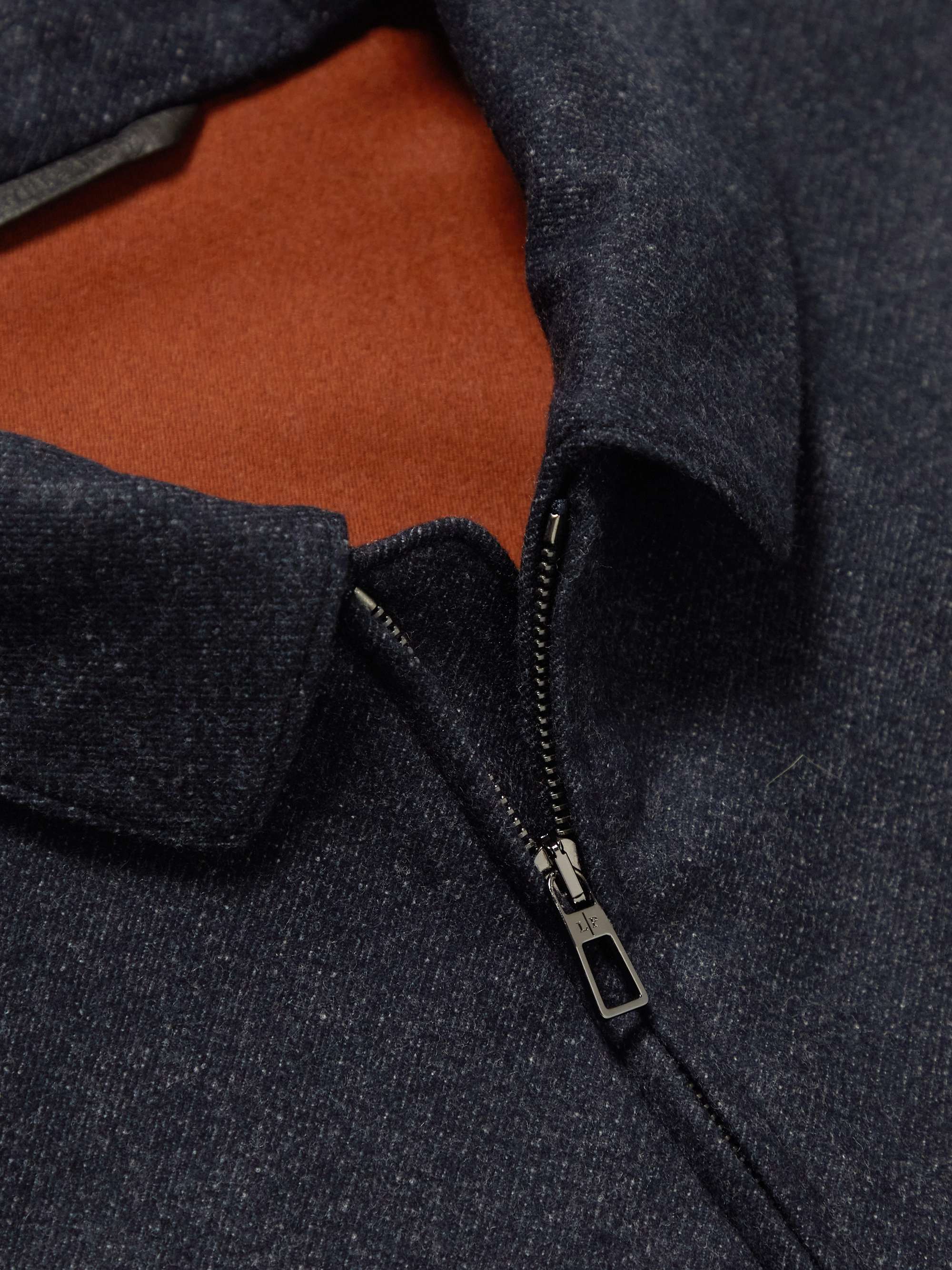 Caldwell Rain System Virgin Wool and Cashmere-Blend Bomber Jacket view