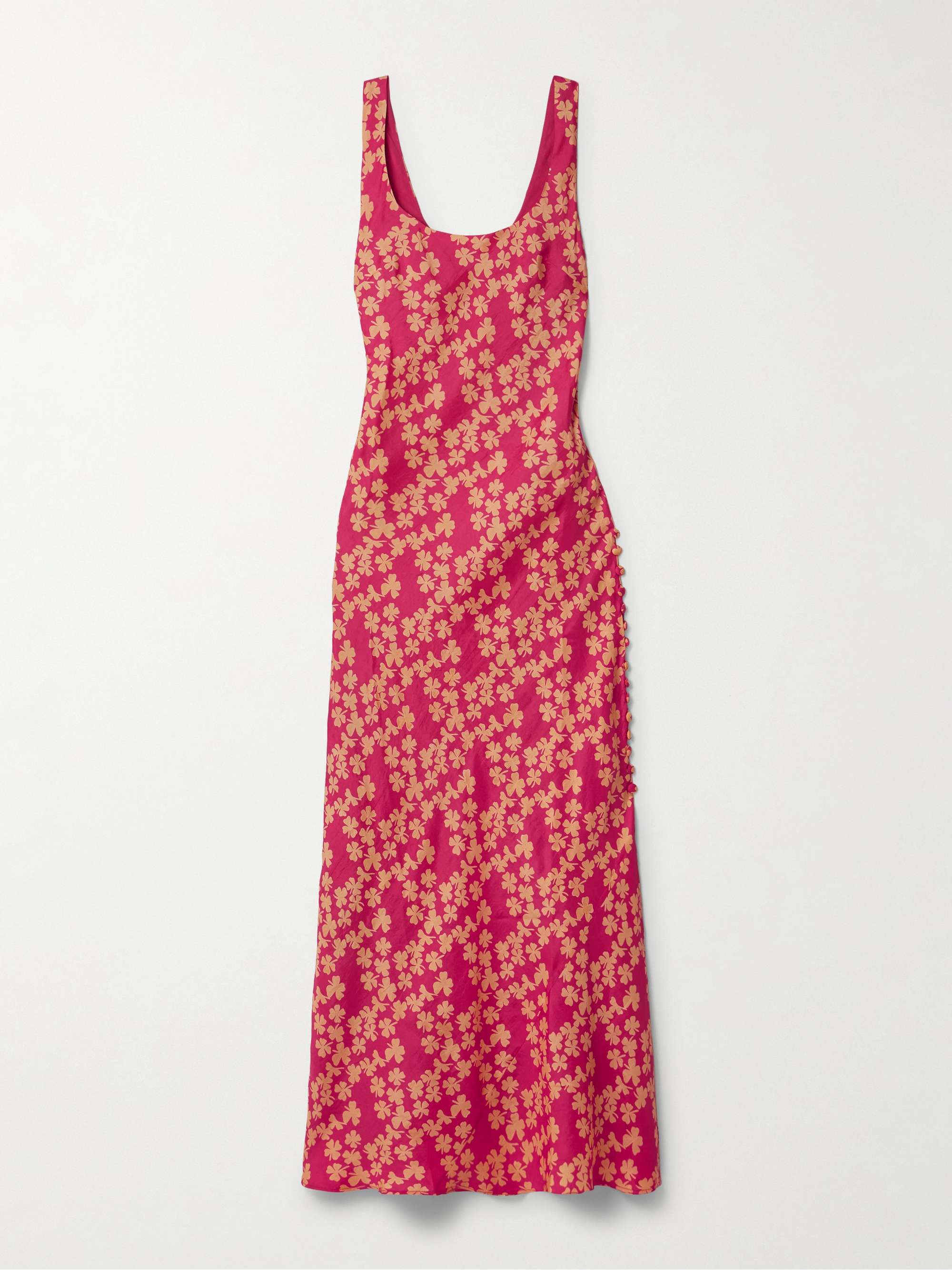 Adele printed crinkled-silk maxi dress view