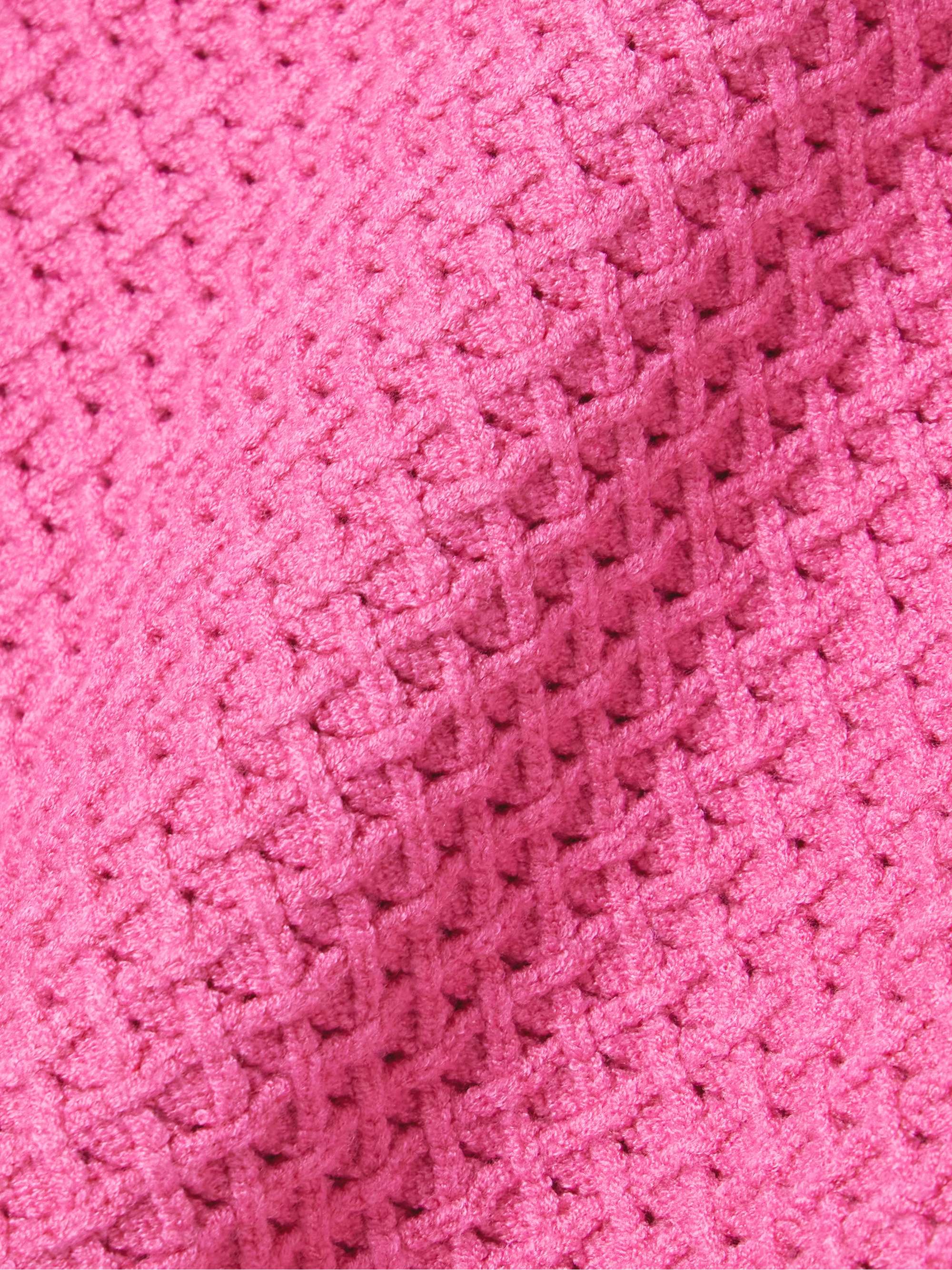 Lucy waffle-knit sweater view