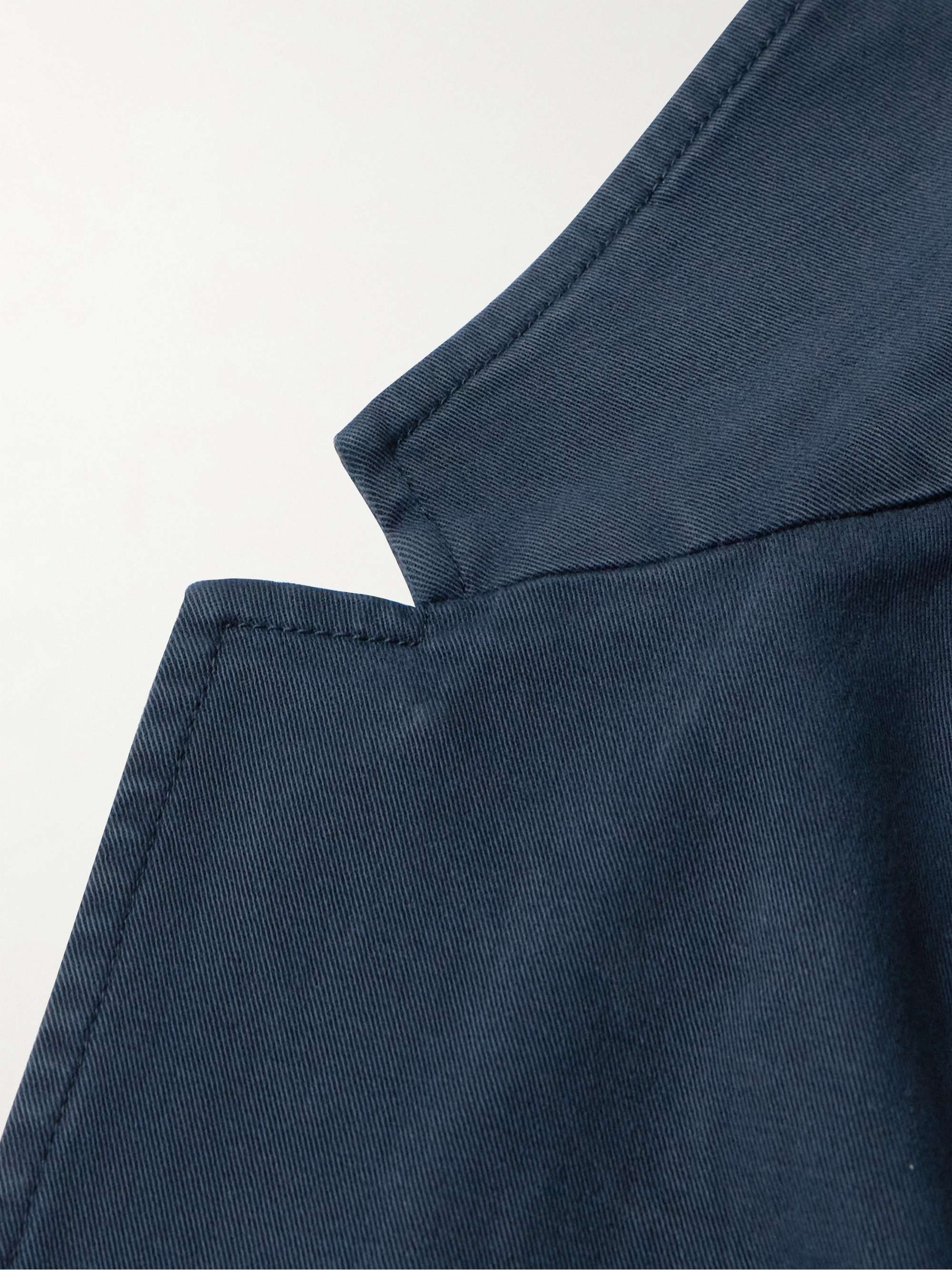 Garment-Dyed Stretch-Cotton Twill Blazer view